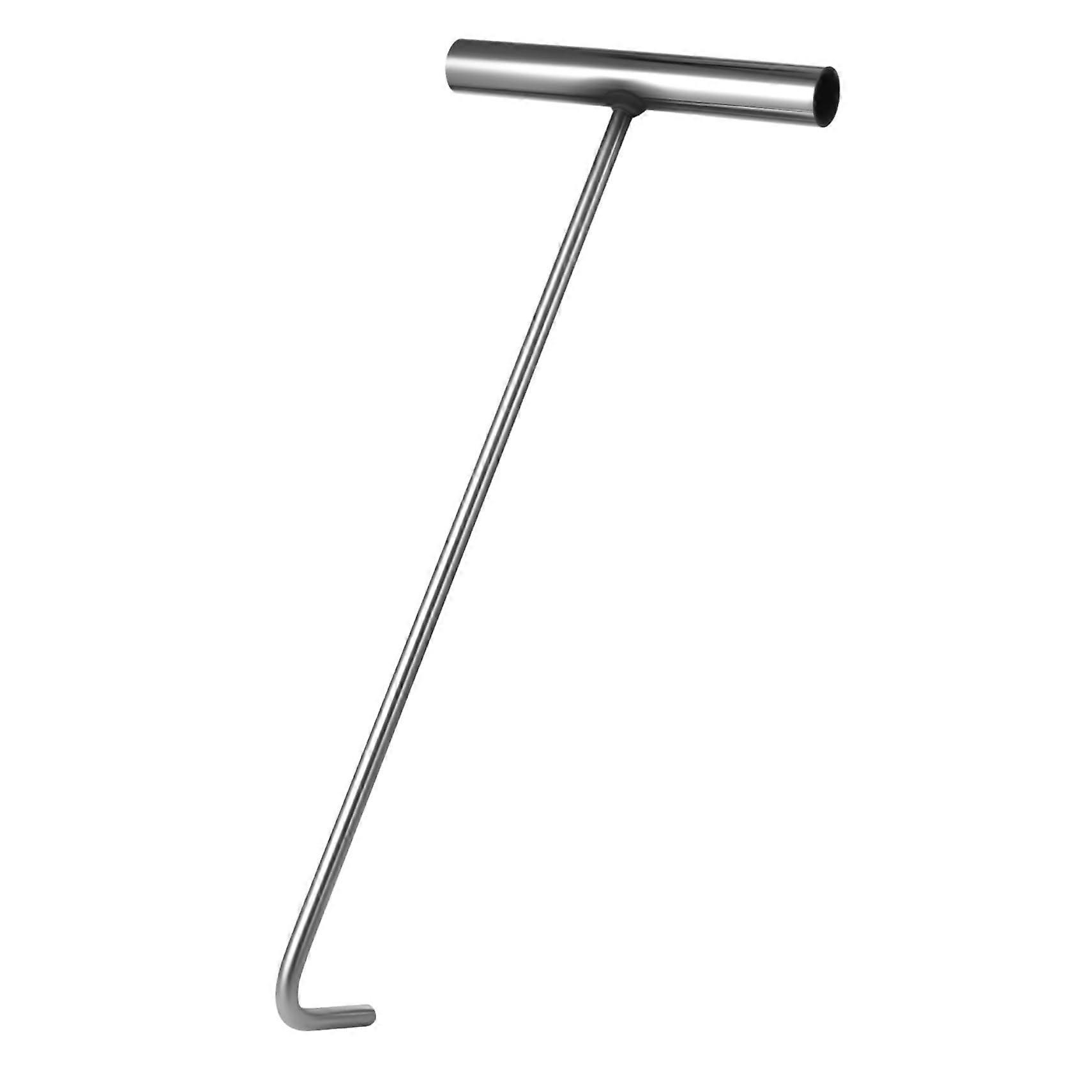 Manhole Cover Hook TShaped Hook for Rolling Gate for Easy Opening of Manhole Covers for Sewer Maintenance Outdoor Applications