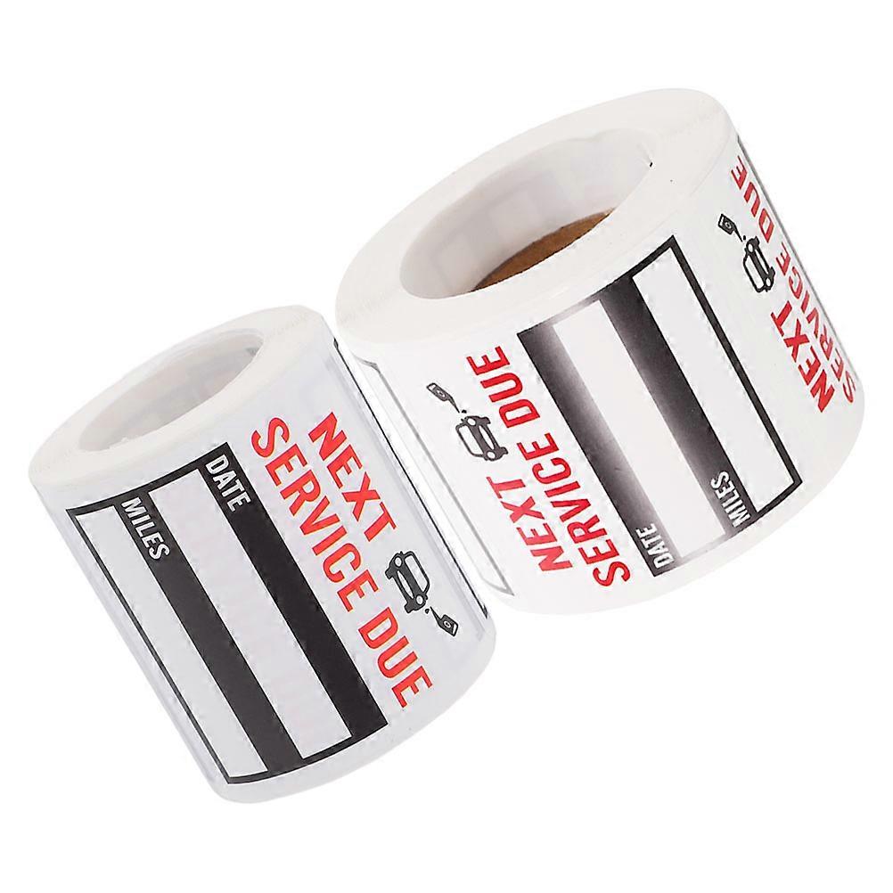 Oil Change Reminder Stickers   Durable Peel and Stick Labels for Windshield and Auto Maintenance   Easy Application Vehicle Service Due Tags for