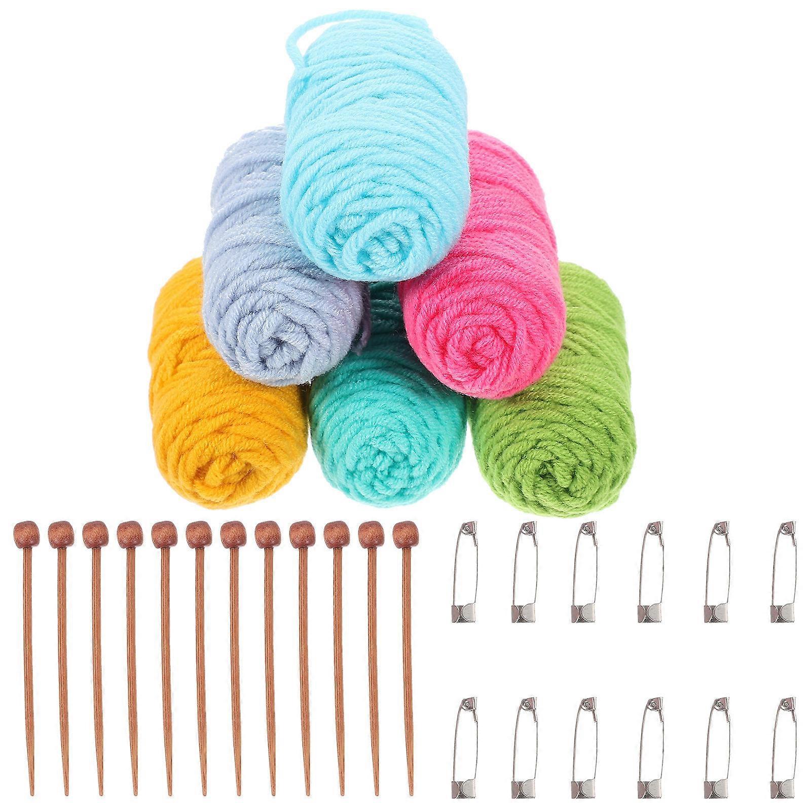 Small Knitting Tools Set For DIY Crafting Mini Knitting Tools Set For Home Use Beginners 7.00X0.50X0.20cm 1Set