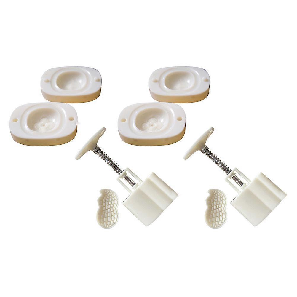 Persimmon Molds For Home Use DIY Cake Making White Color Stainless Steel Material 2 Sets