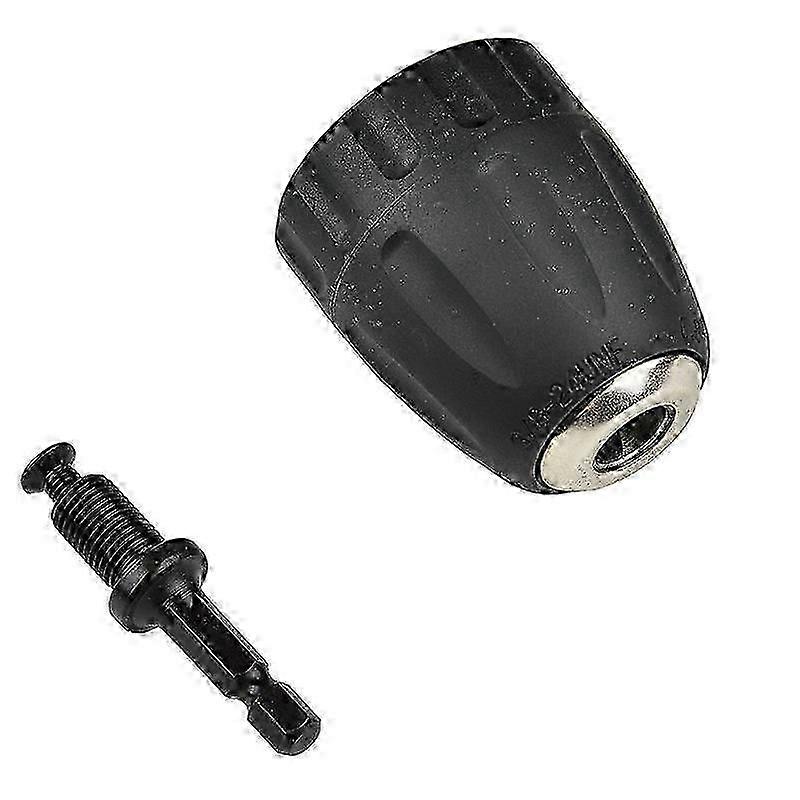0.8-10mm 3/8-24UNF keyless drill chuck with 1/4 hex socket holder accessories, new style, without drill bit