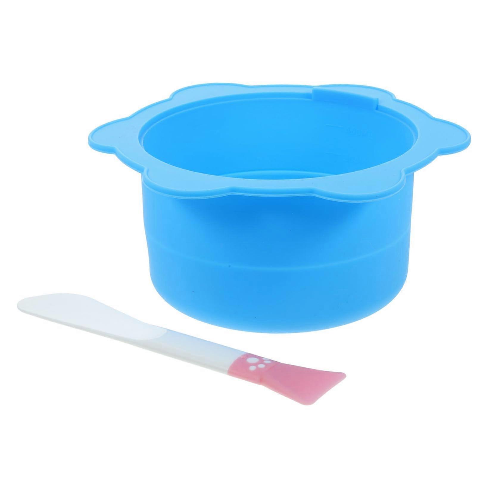 1piece melting pot, partial mask mixing pot, stirring spatula, heatresistant for hair removal.