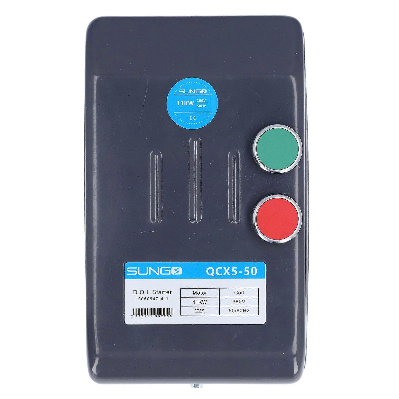 Magnetic Motor Starter 3 Phase 380V 11KW Electric Motor Control Switch for Air Compressor Water Applications 20‑32A