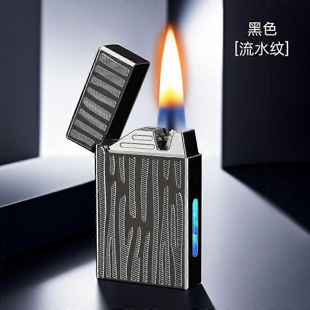 Black Technology Intelligent Ignition Creative High-Looking Lighter Trendy Kerosene Voice-Controlled Lighter Embossed Tree Pattern Gift