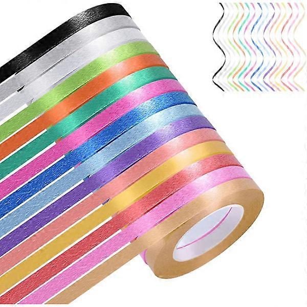 15 Rolls Curly Ribbon for Gift Wrapping - Assorted Colors