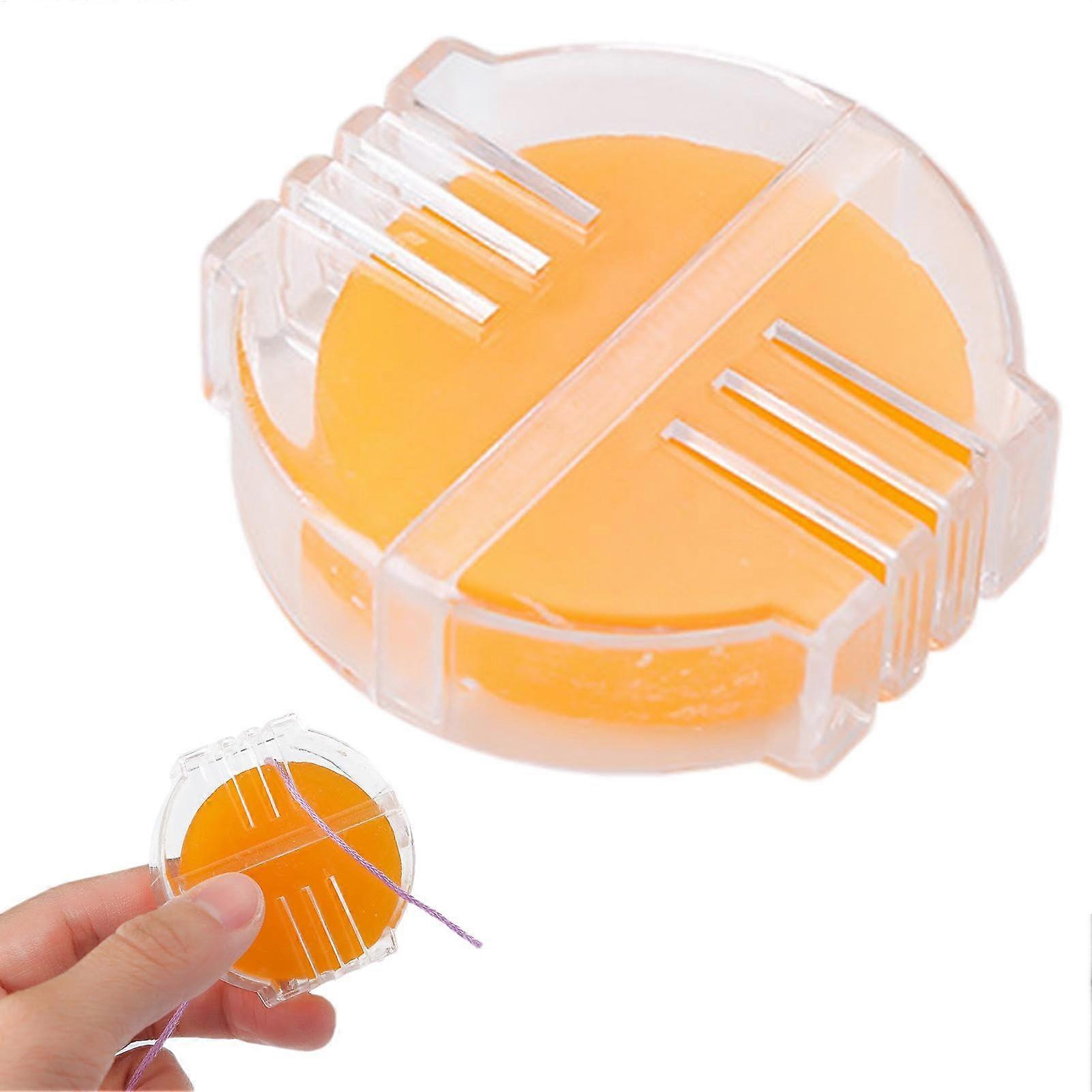 Wire Wax For Quilt - Water-Soluble, Non-Irritating Short-Handled Wax In Yellow For Embroidery Thread And Creative Projects