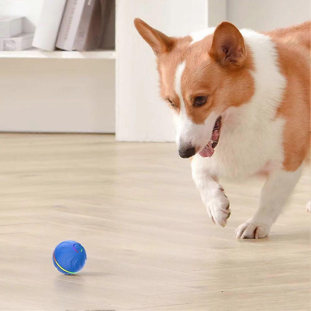 Smart Interactive Self-Rolling Dog Toy - Rechargeable Bouncing Ball for Indoor Play & Pet Exercise