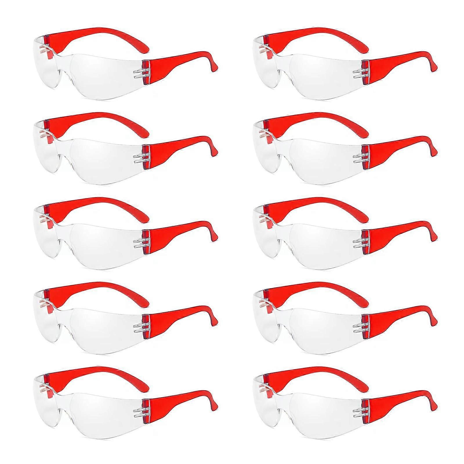 Children's Glasses 10 x Pack - Windproof Protective Glasses for Outdoor Sports, Science and Laboratories, Suitable for Children