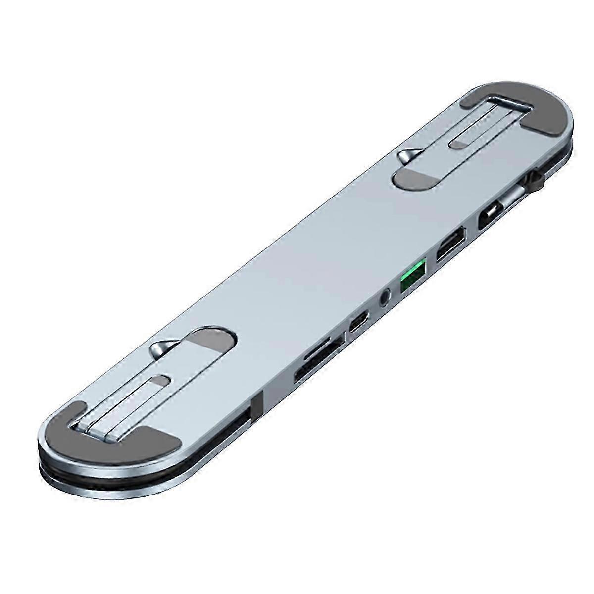 6-in-1 USB C Laptop Docking Station Stand - Multi-Device Dock with USB C Hub & Tablet Holder for Enhanced Productivity