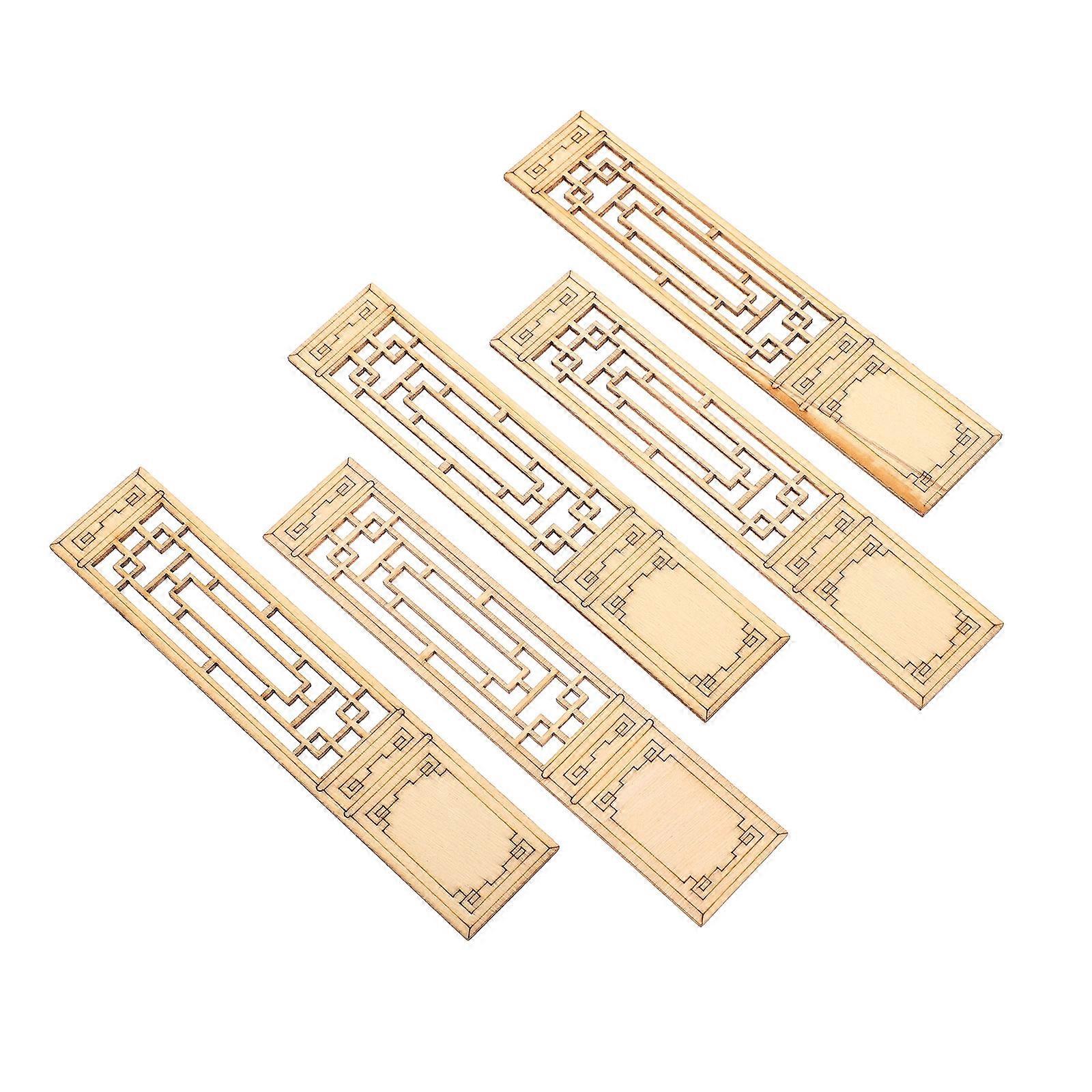 DIY Craft Wood Slice for Decor Brown Synthetic Material Two Sided 10 Pieces