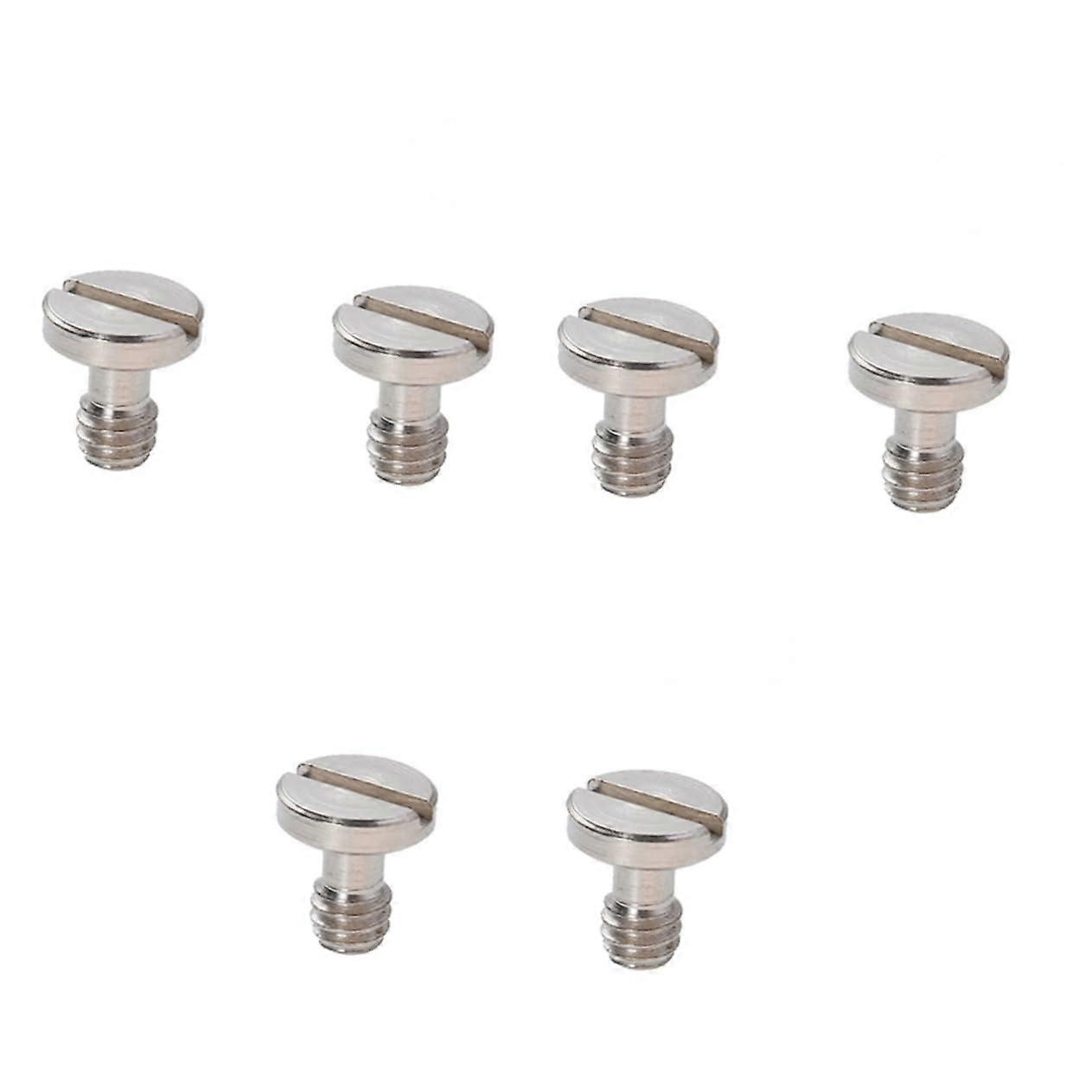 Pack of 6 Screws for Tripod Adapter 1/4 Inch for Camera Quick Release Plate