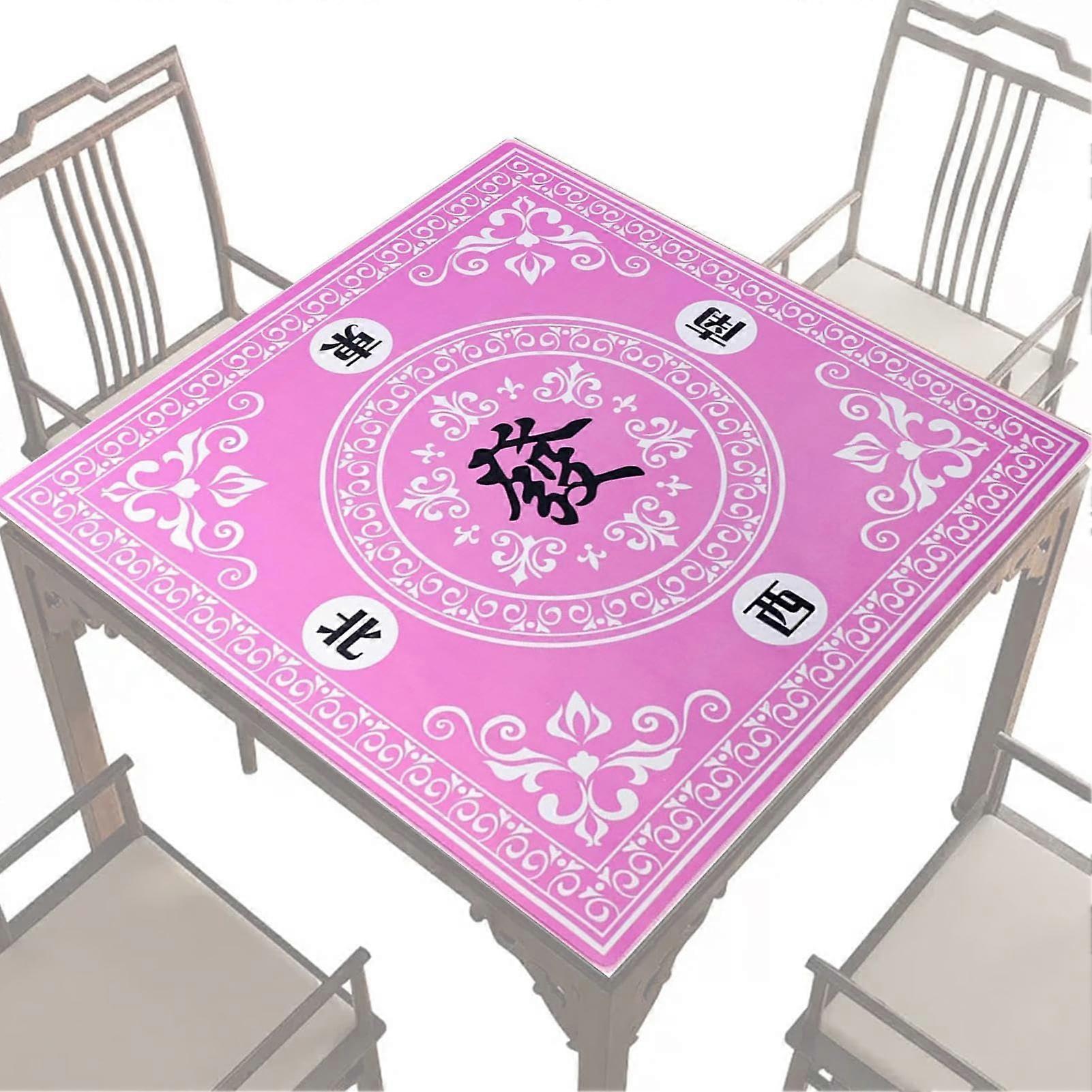 Mahjong Table Mat 27x27 Inch Non-Slip Tablecloth for Board Games, Poker, Dominoes, and Tile Play Mats