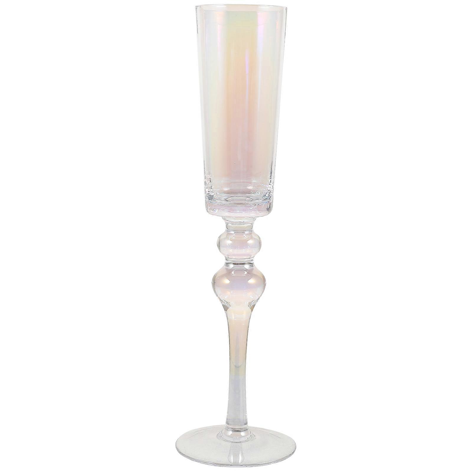 Party Drinking Cups Wedding Goblet For Wine Tasting Elegant Design Multi Colored Rainbow Effect 1Set