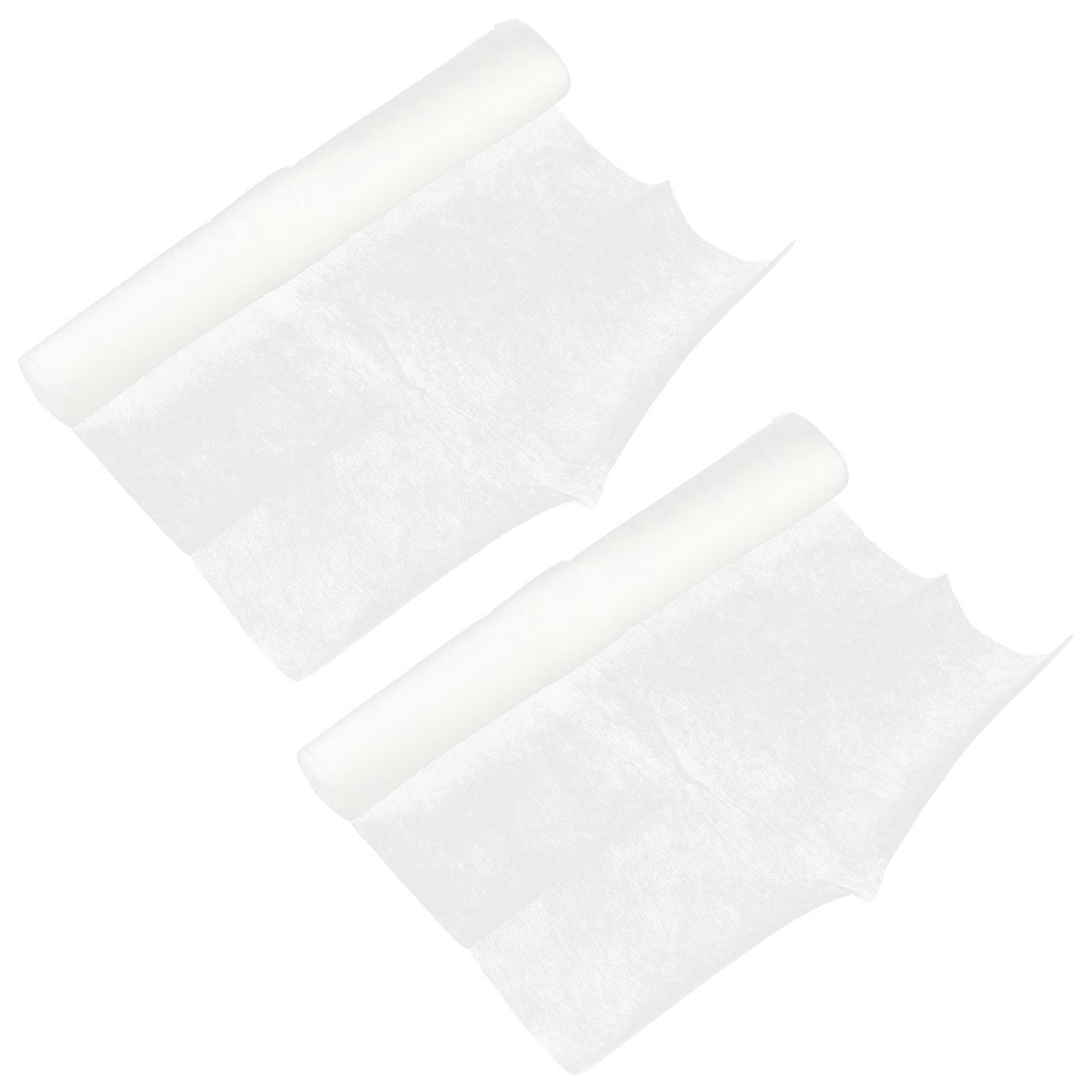 2 Rolls of 5M Disposable Oil proof Heat resistant Paper Filters (White)
