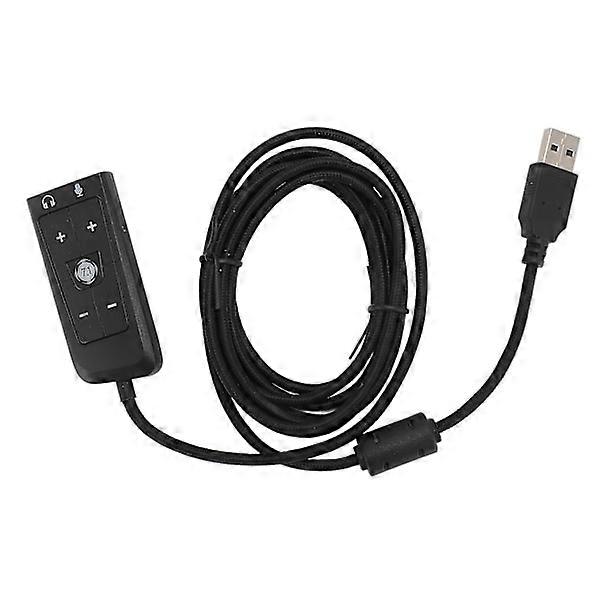 USB to 3.5 mm Jack Sound Card Adapter with Headphone and Microphone Jacks for Kingston HyperX Cloud II