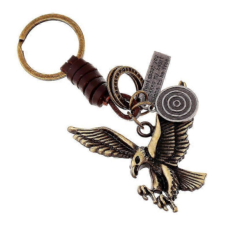 Gnrique Cl Boucle Aigle Porte-Cl Pendentif Rtro Alliage Dcoration Vachette Porte-cls Personnalit Anneaux Porte-Cls en Mtal Titulaire de Haut
