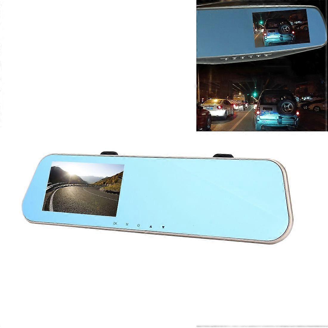 Left Screen Display Rearview Mirror Vehicle DVR