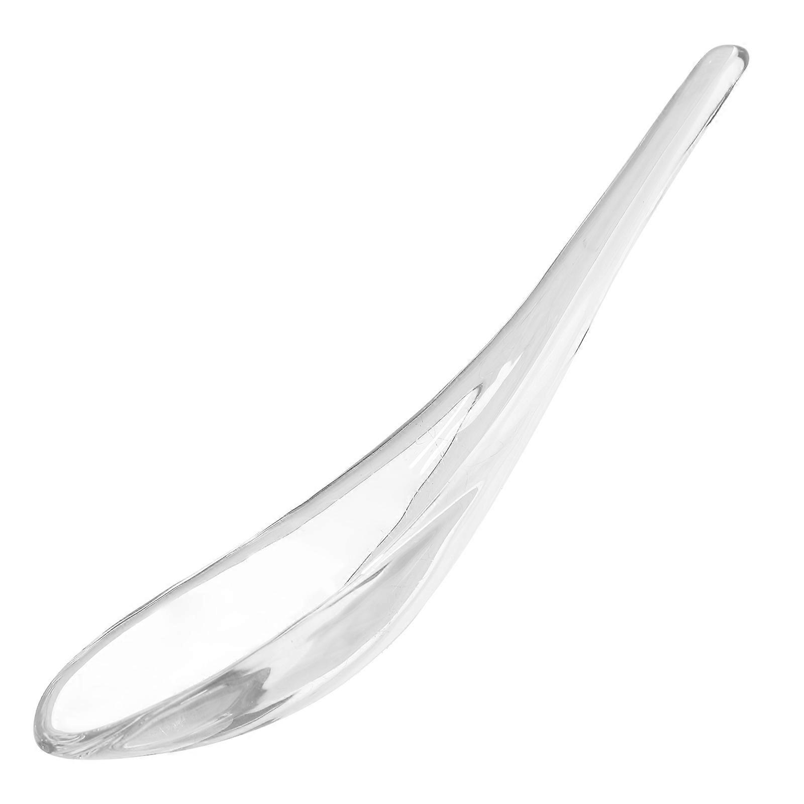 Clear Glass Spoon Kitchenware For Home Use With Elegant Style And Heat-Resistant Feature In 1Set