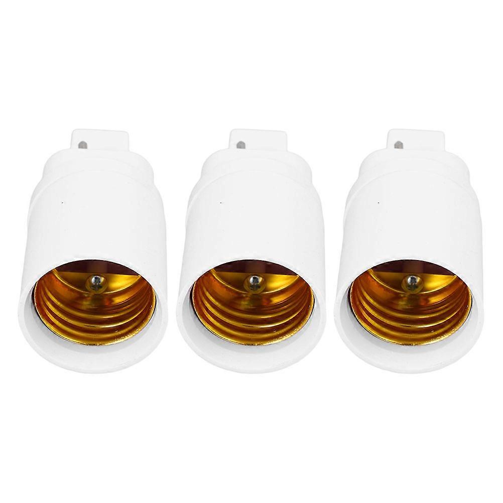 Bulb Base Converter Connector to E27 Screw Base Conversion for Lamp Holder Compact Table Lamps Chandeliers 3Pcs