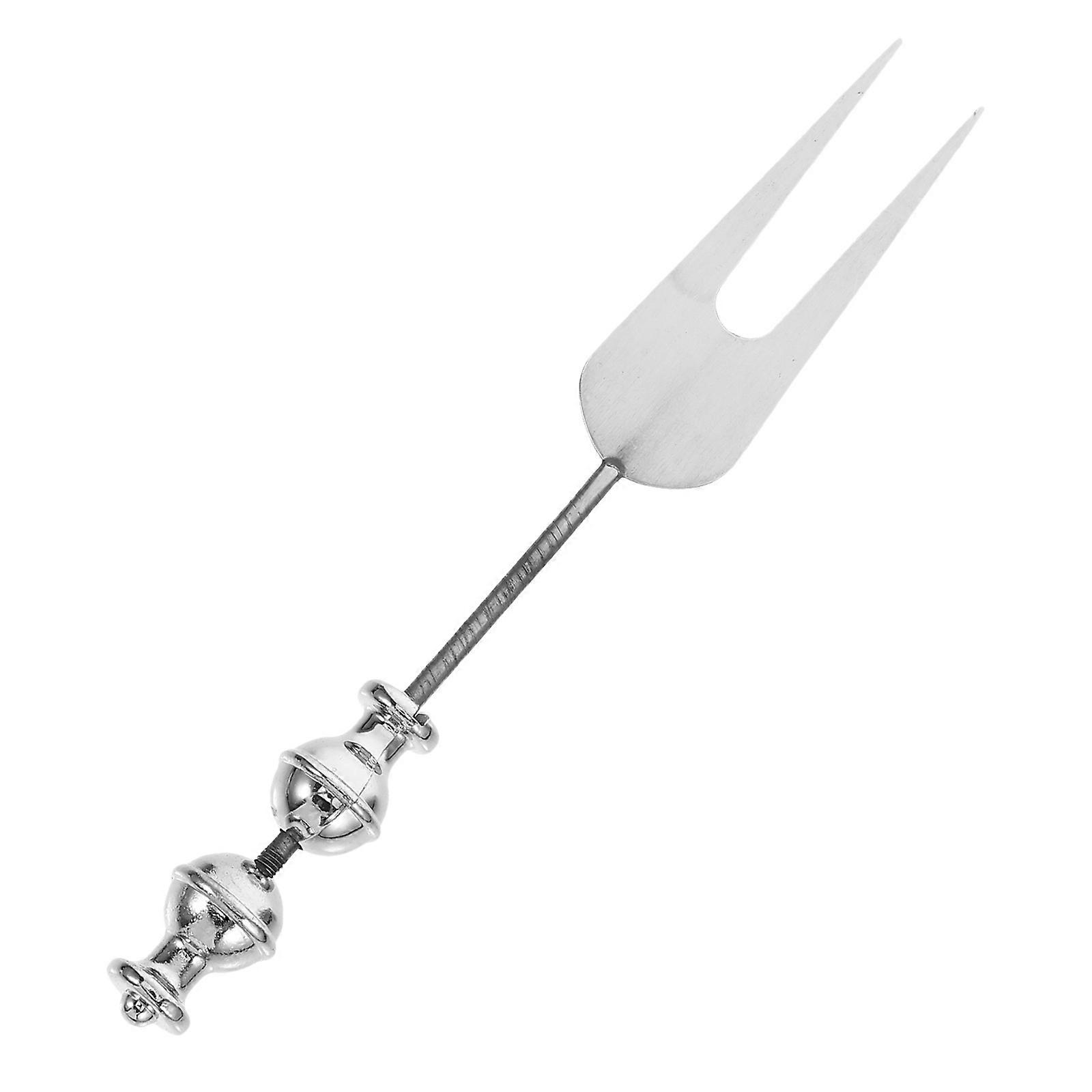 Beadable Fork in Silver for Home Use Stylish DIY Stainless Steel Flatware 201 Material
