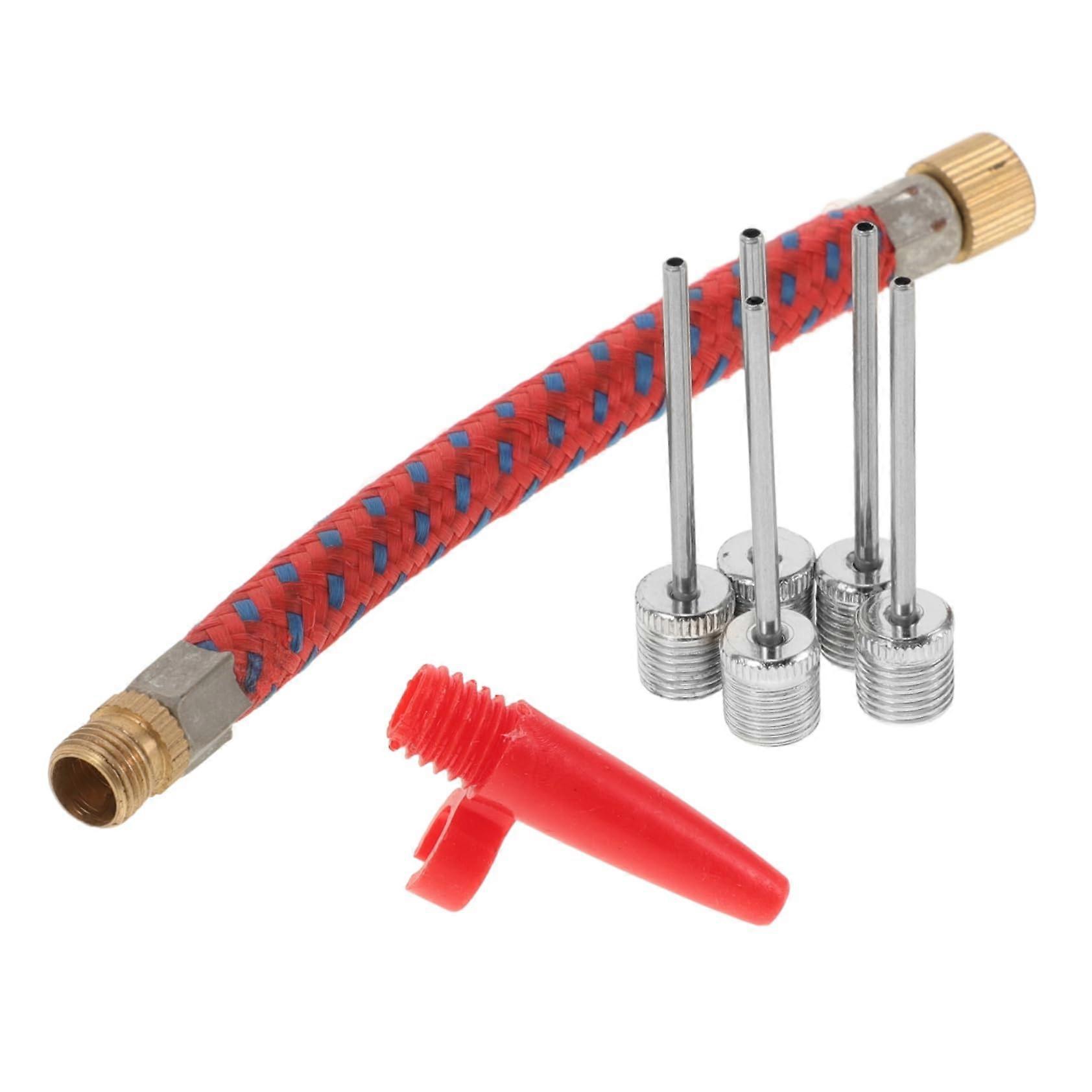 Aufblasnadel-Set für Ballpumpen, Kunststoff und Edelstahl, Fahrradpumpen-Adapter kompatible Kugelnadeln