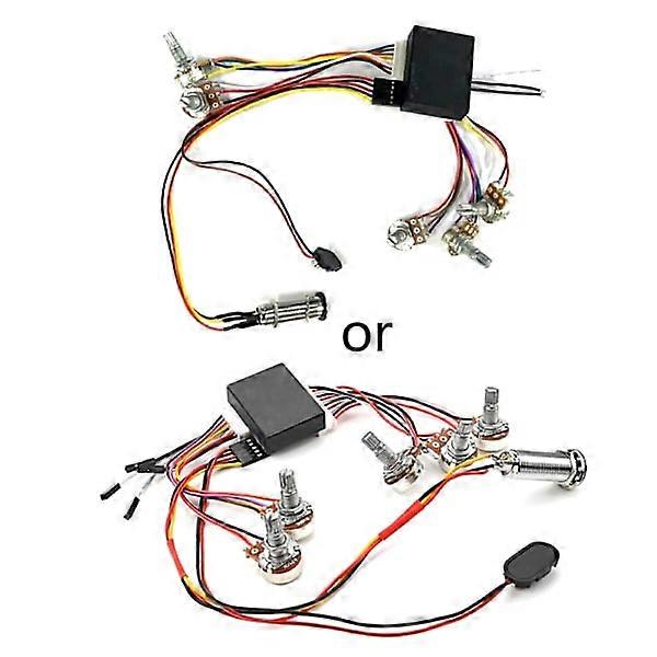 Prewired Bass Preamp Circuit Pickup Active Passive EQ Equalizers for Bass Pickup