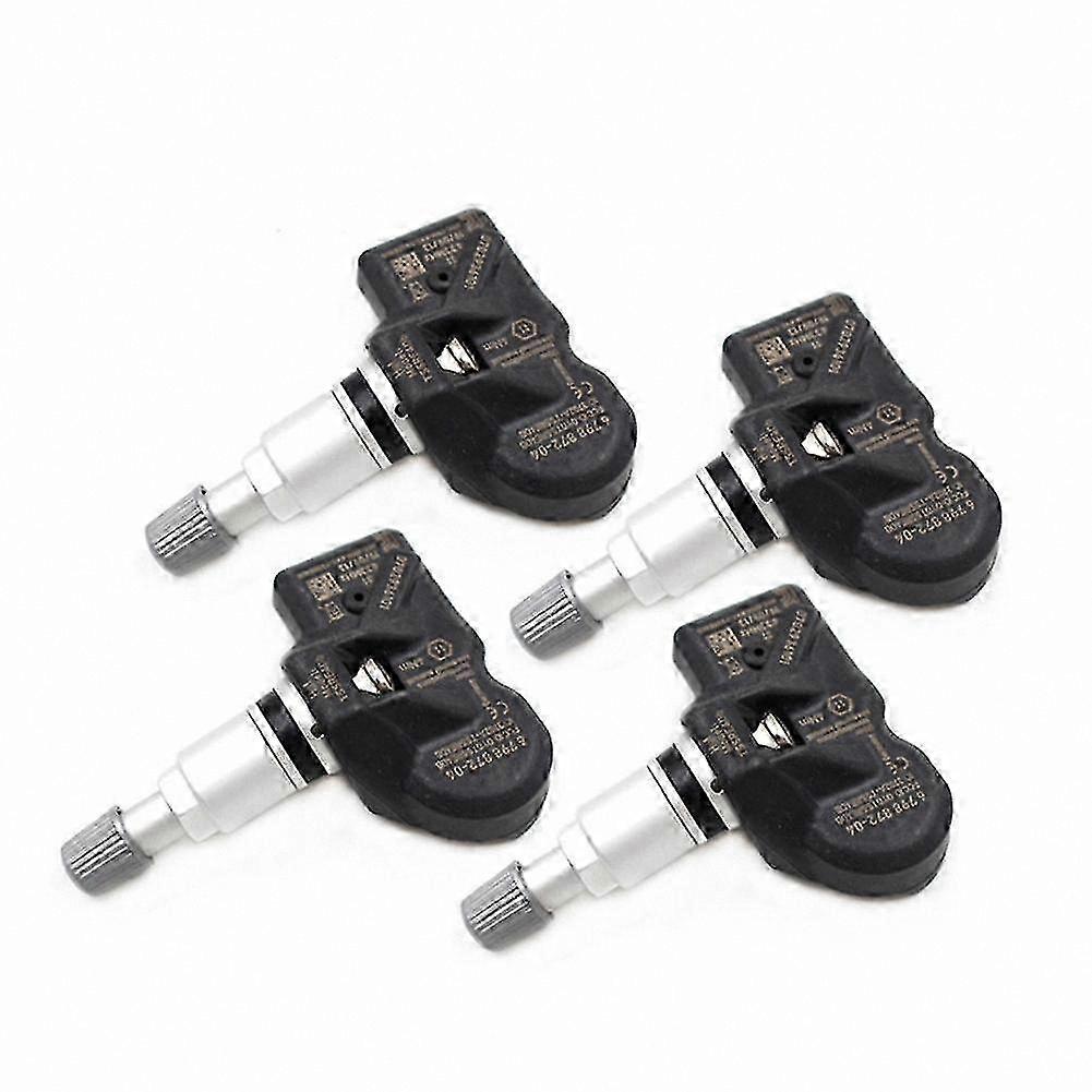433MHz TPMS Tire Pressure Sensors for Cars - 4 Pack Universal Fit-Compatible with Multiple Models