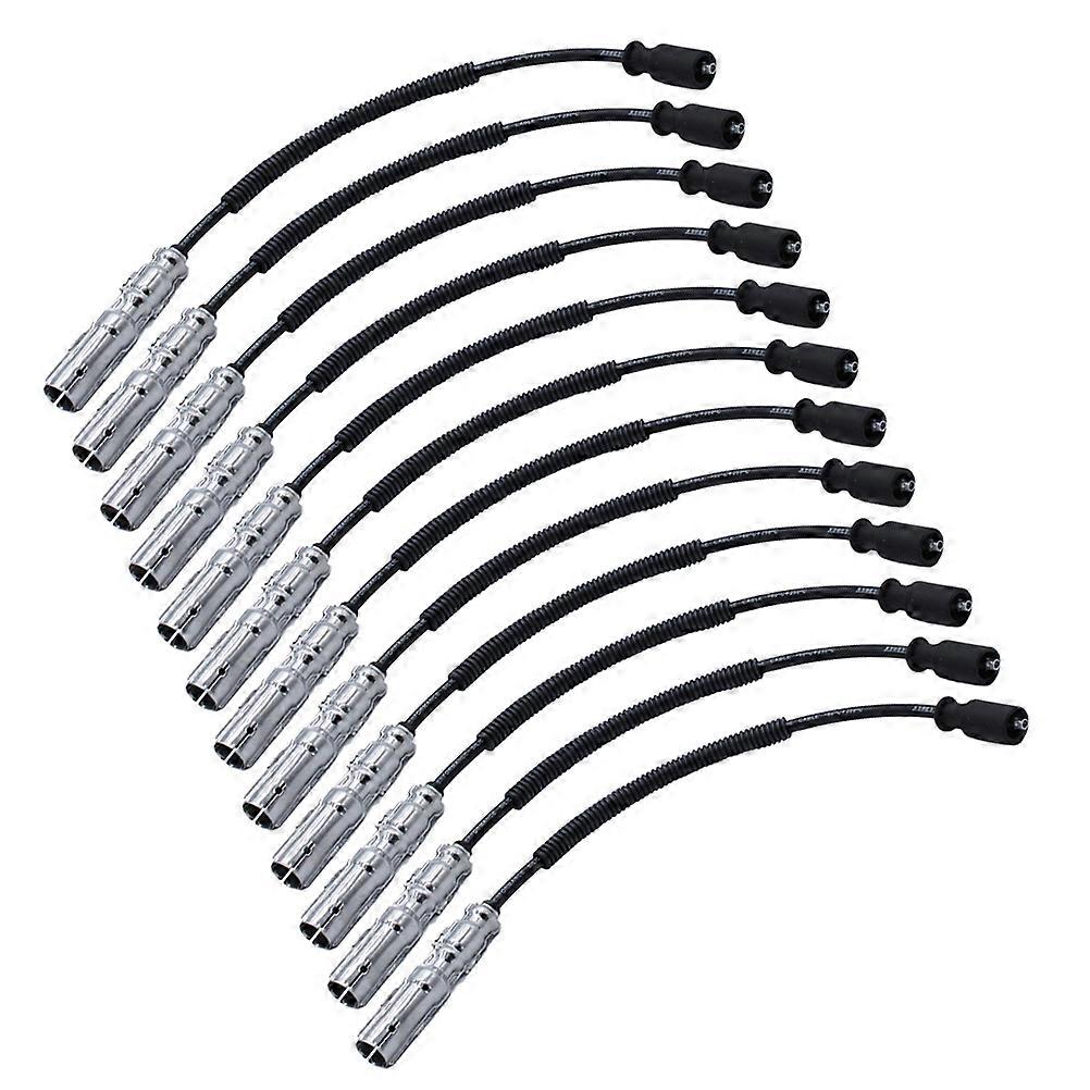 High-Performance Ignition Cable for Car Vehicle Maintenance Durable Rubber 12Pcs