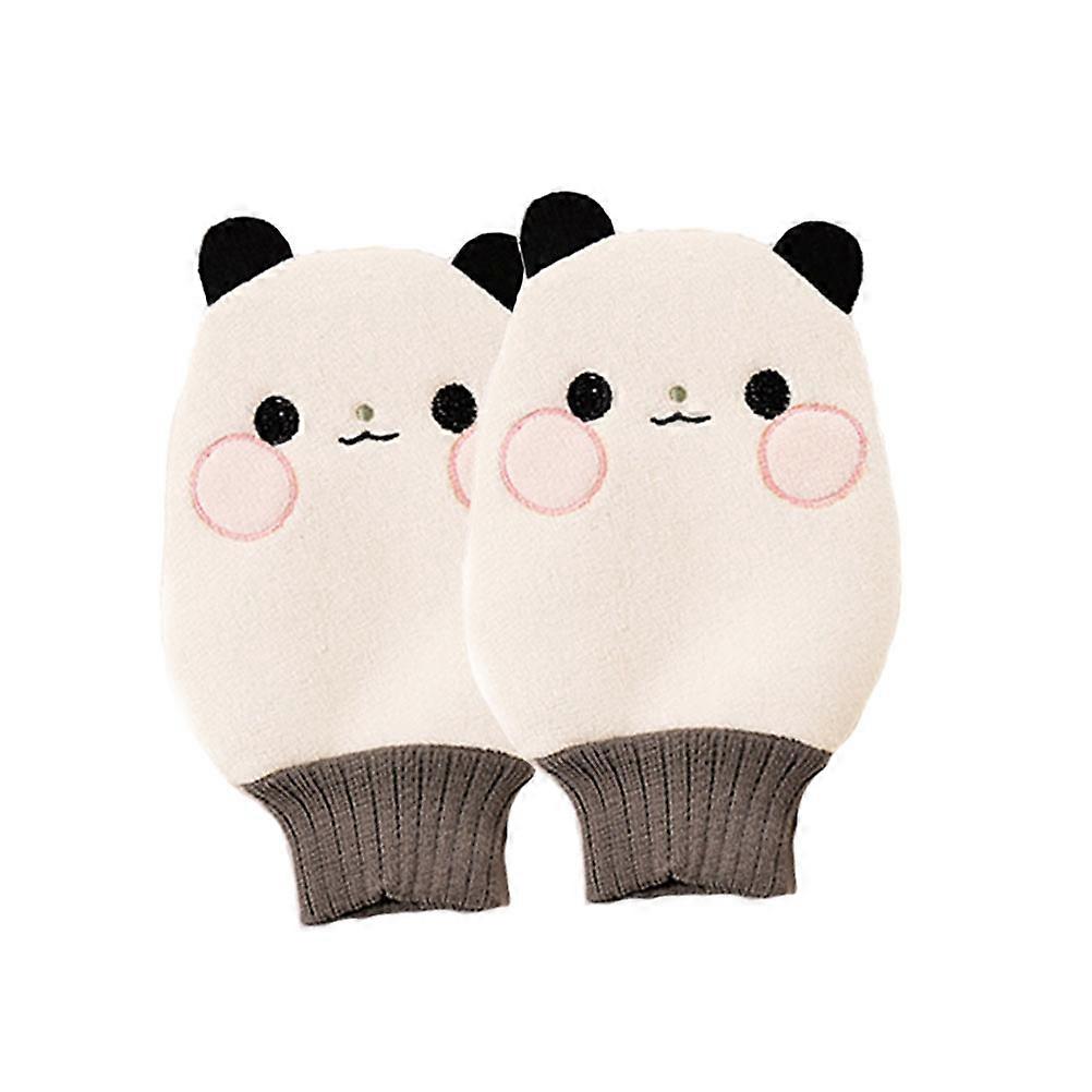 Rich Foam Body Exfoliator Scrubber Thicken Shower Towel Bath Gloves For Bathing 2Pcs