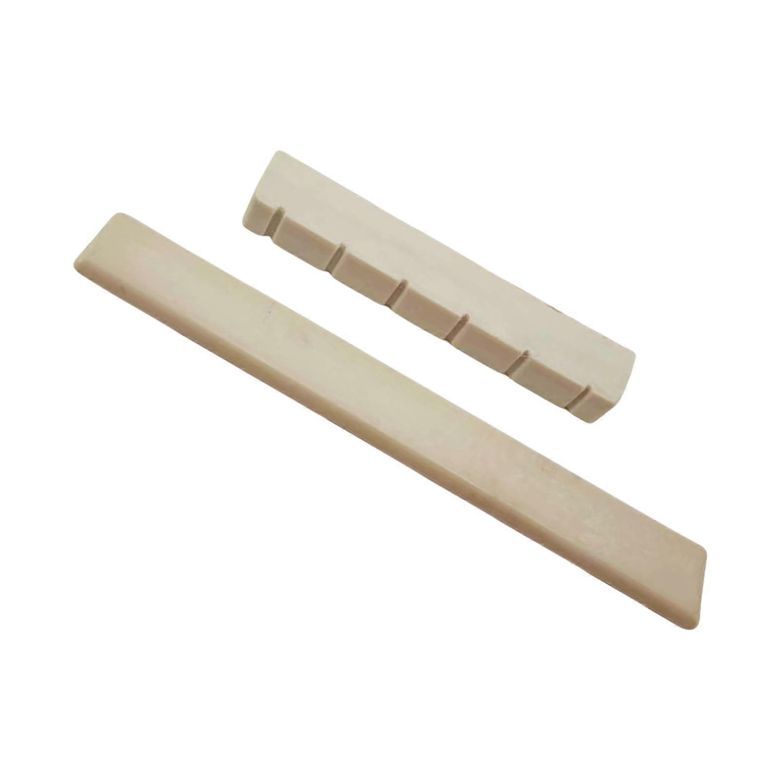 Guitar Saddles with Matching Nut Professional Acoustic Guitar Bridge Saddles to Enhance Sound Projection Guitar Bridge Component for Classical Guitar