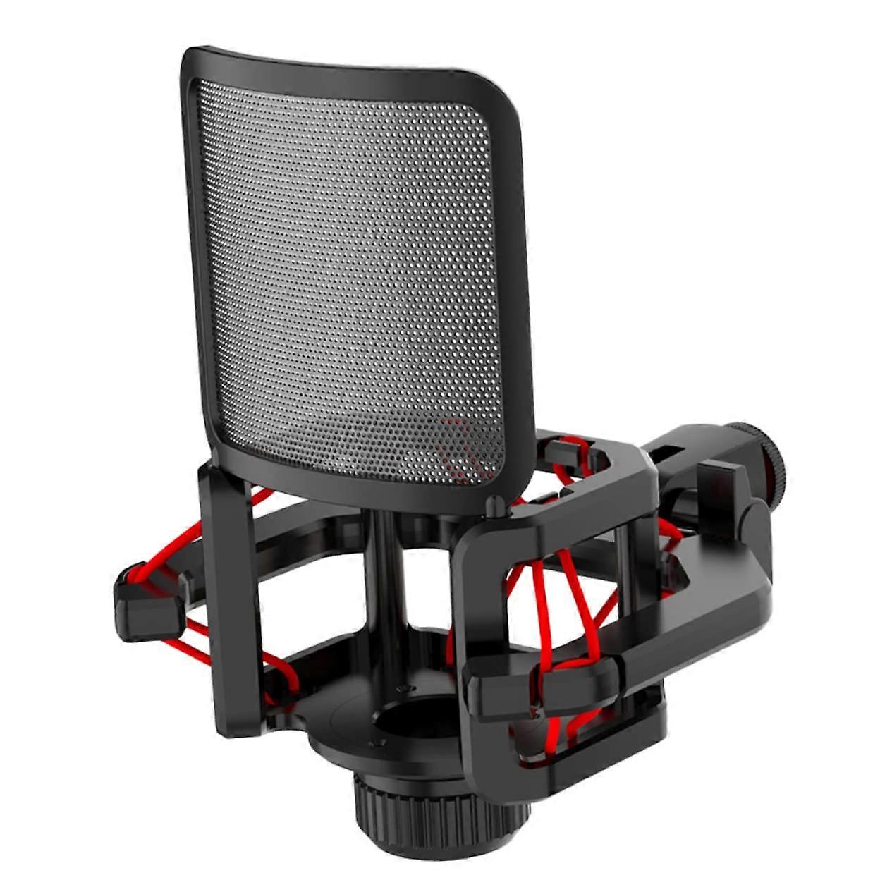 Microphone stand with vibration protection, windproof filter, for studio, KTV, broadcasting.