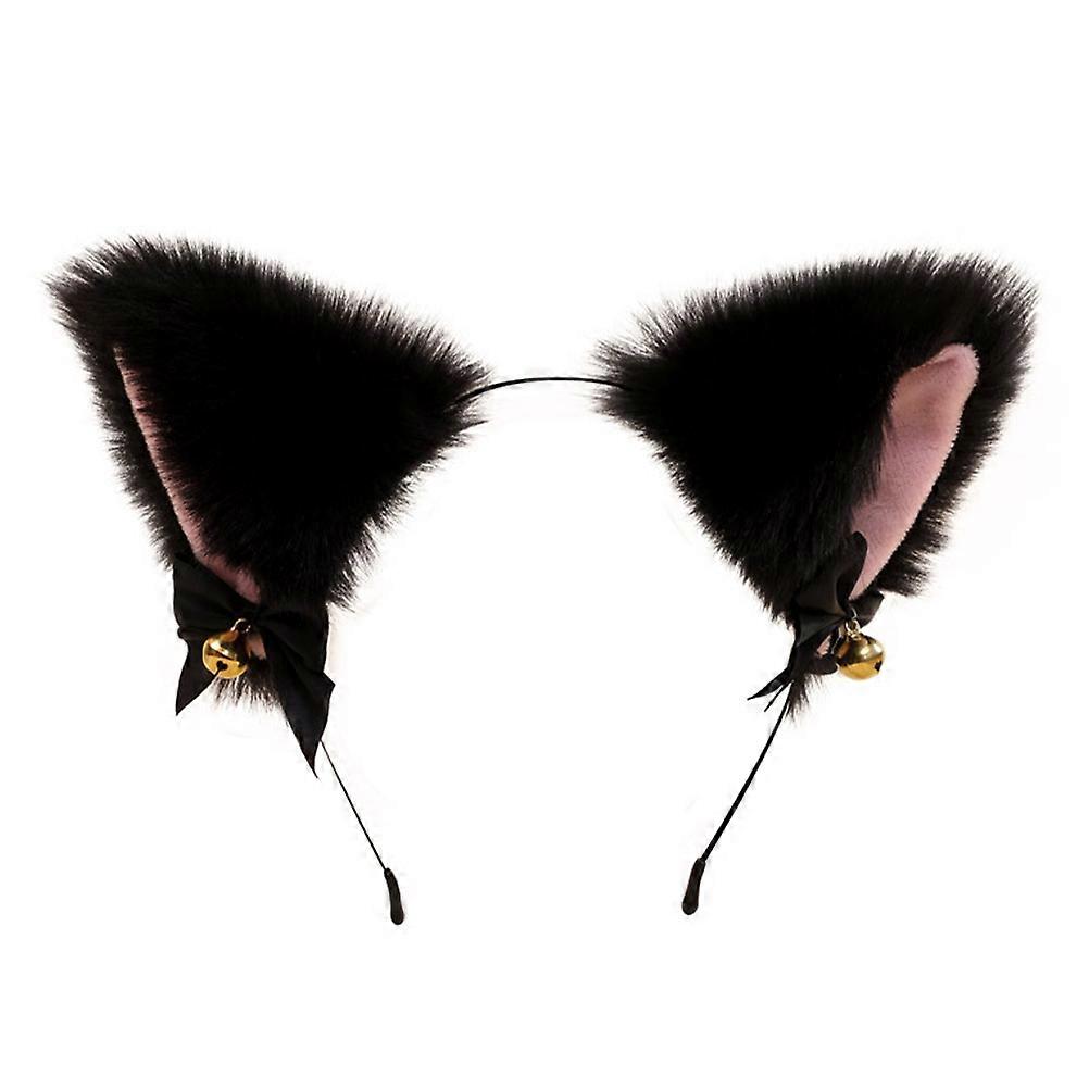 Plush Cat Ears Headband – Adorable Hair Hoop with Decorative Ears for Cosplay, Parties, and Daily Wear