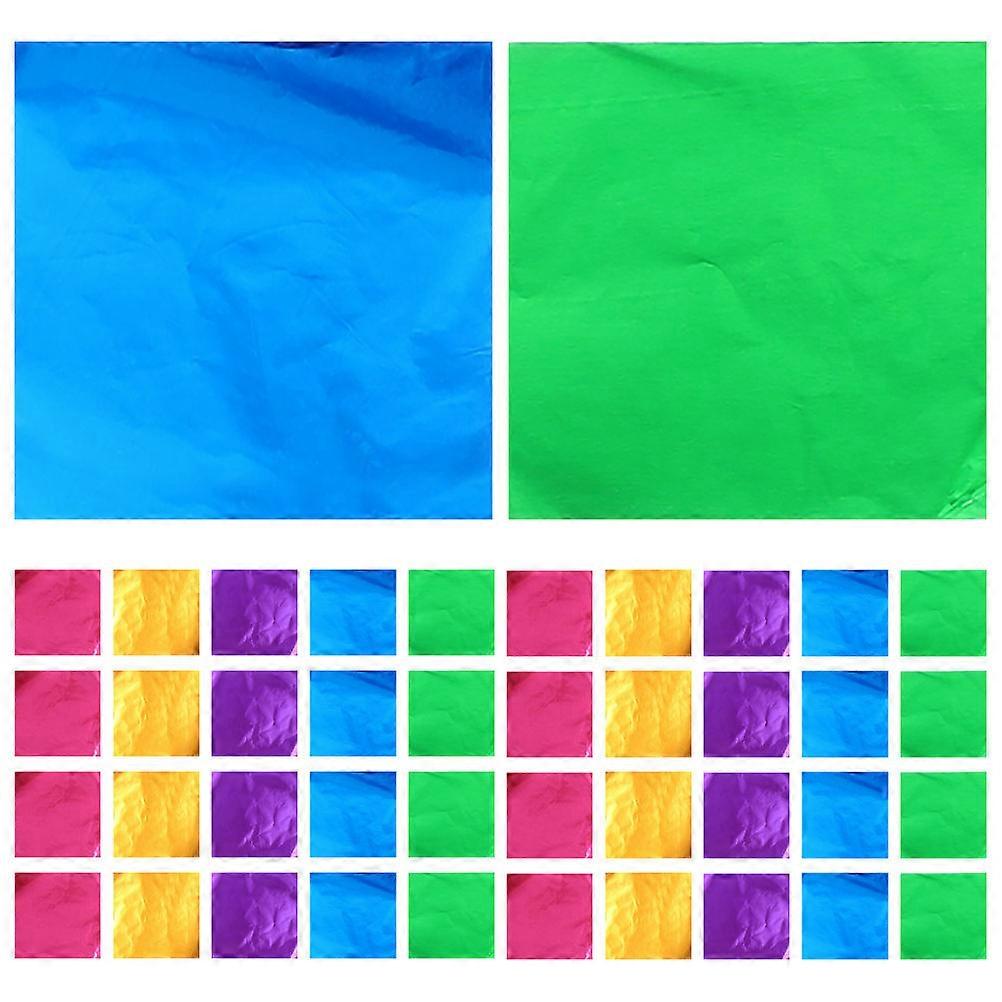 Aluminum Foil Wrapping Paper Gift Packaging Square Shape 10X10Cm 500Pcs