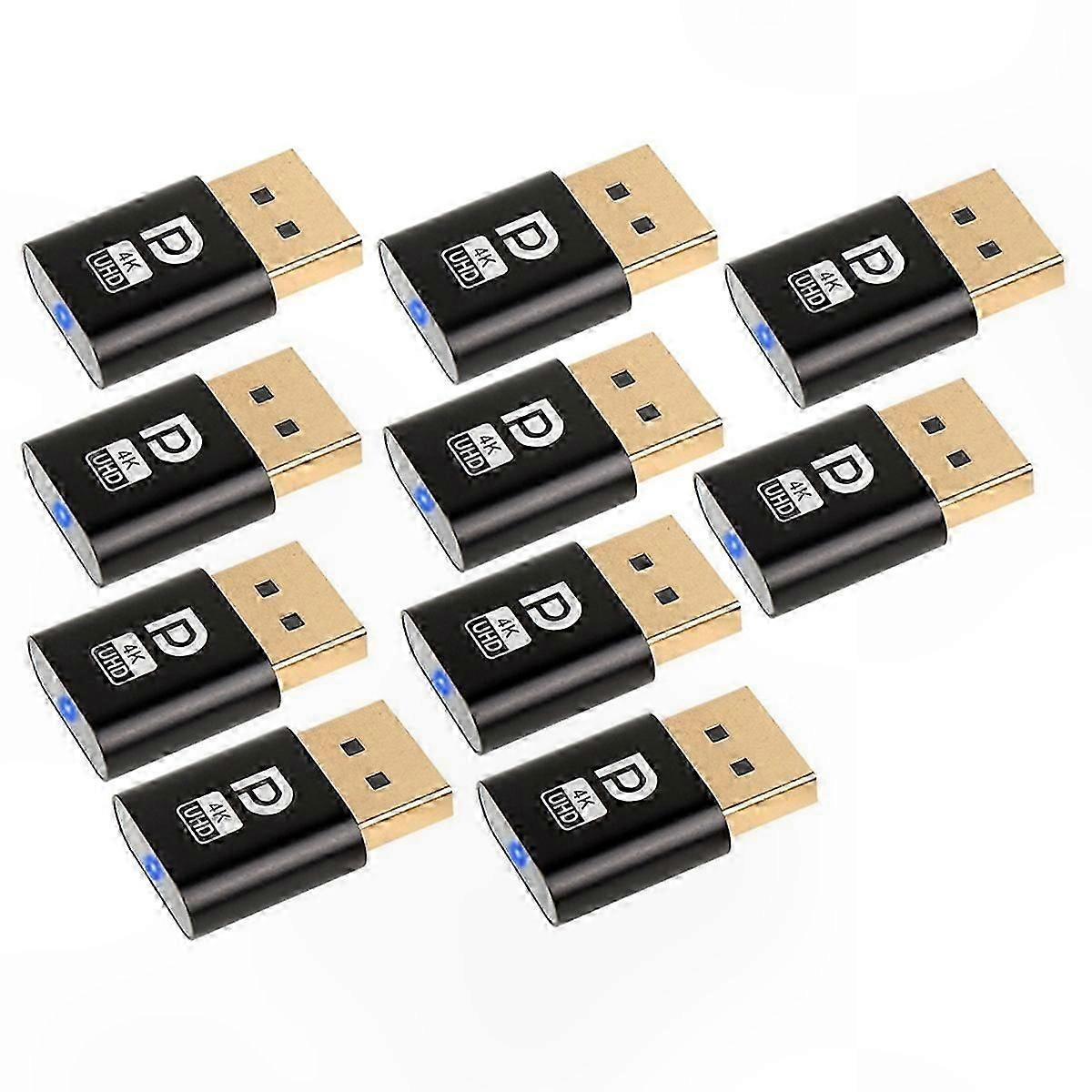 Virtual Display Adapter Accessories, 10Pcs Dummy Plug for DP Connection