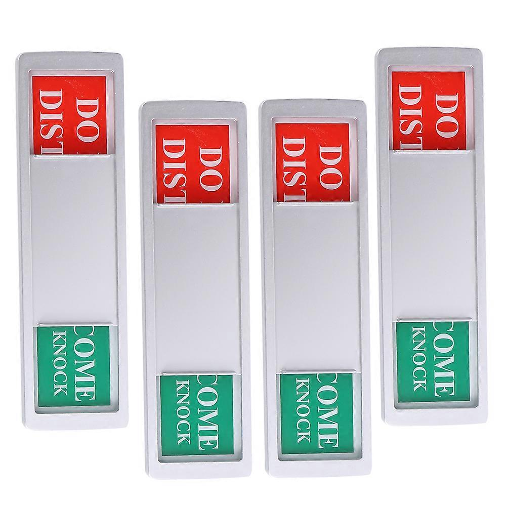 4pcs Magnetic Door Sign Set for Hotel Door Knob Including Don't Disturb and Service Signs