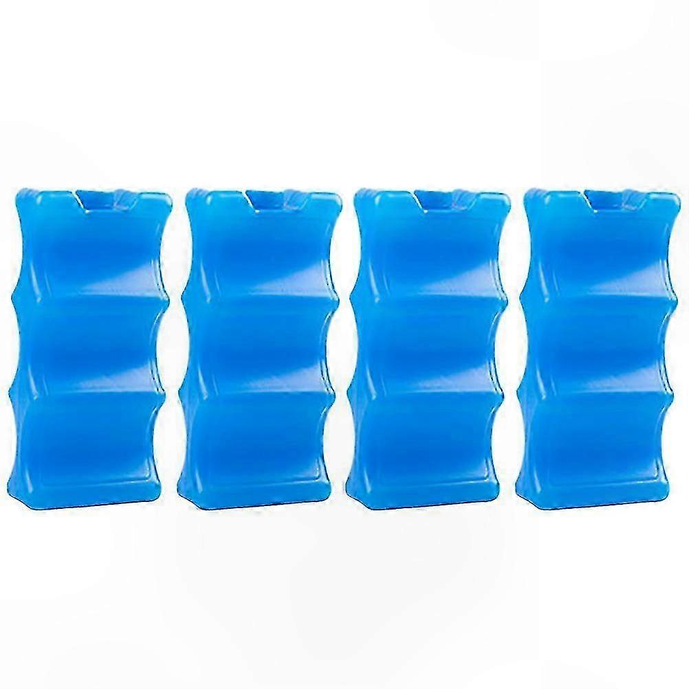 4-Pack Wave Design Milk Storage Containers with Freshness Ice Packs