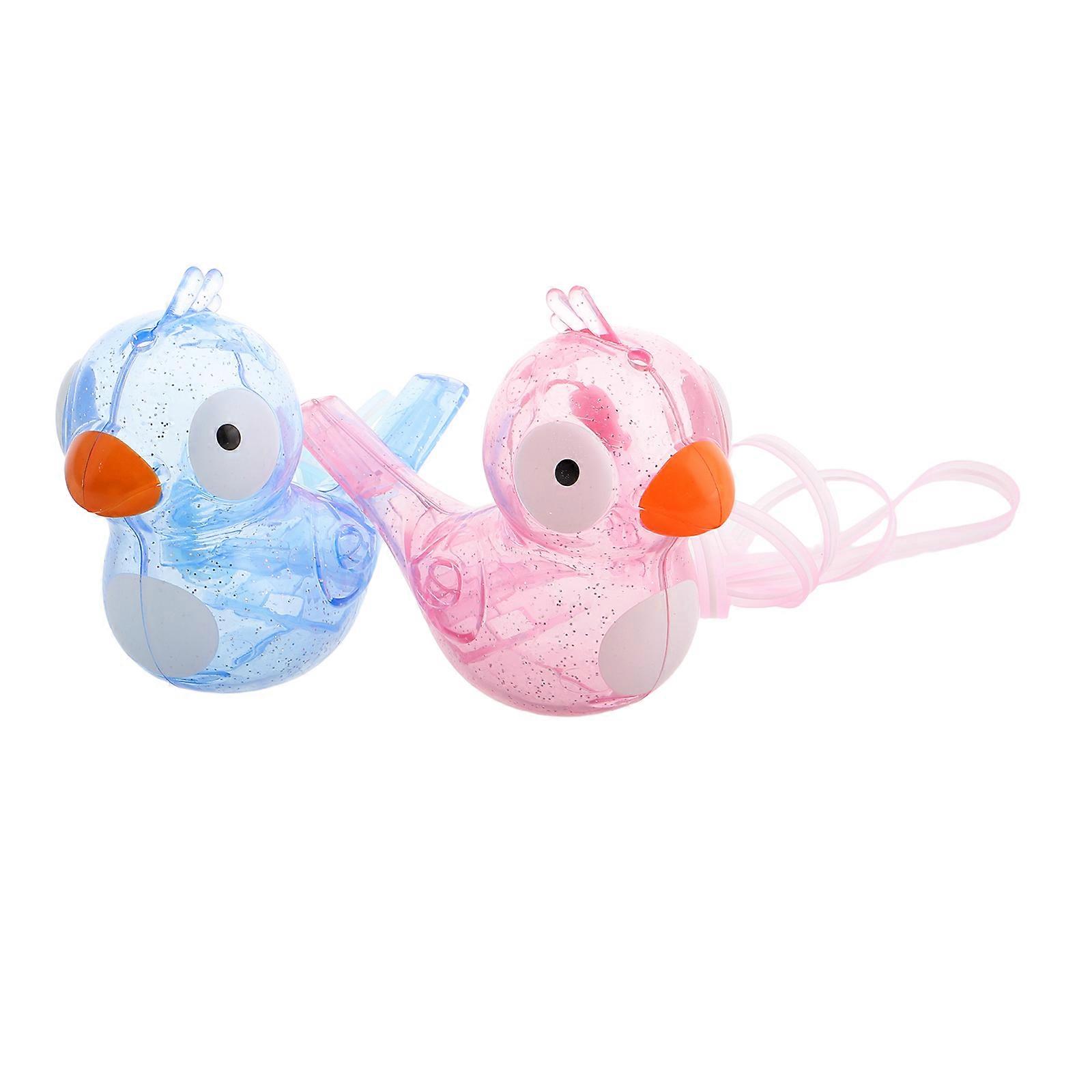 Musical Water Whistle 2Pcs Bird Shaped Toy For Children Assorted Color Ideal For Travel Picnics And Outdoor Activities