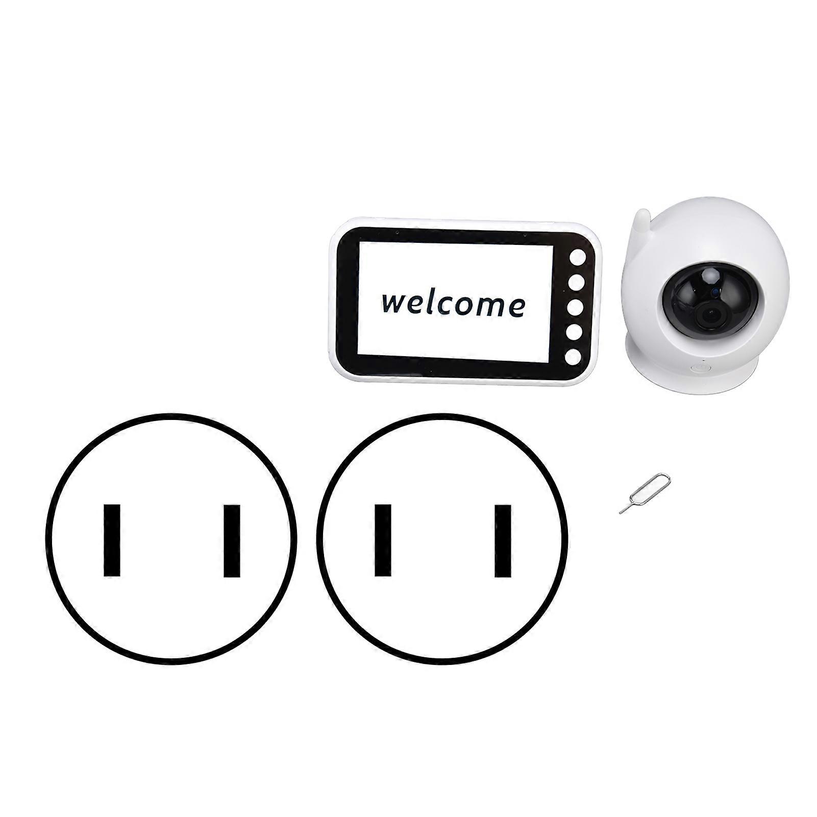 Baby Monitor Voice Control HD Display Multifunctional Reliable Camera Video Monitor with Remote Display Control 100‑240VUS Plug