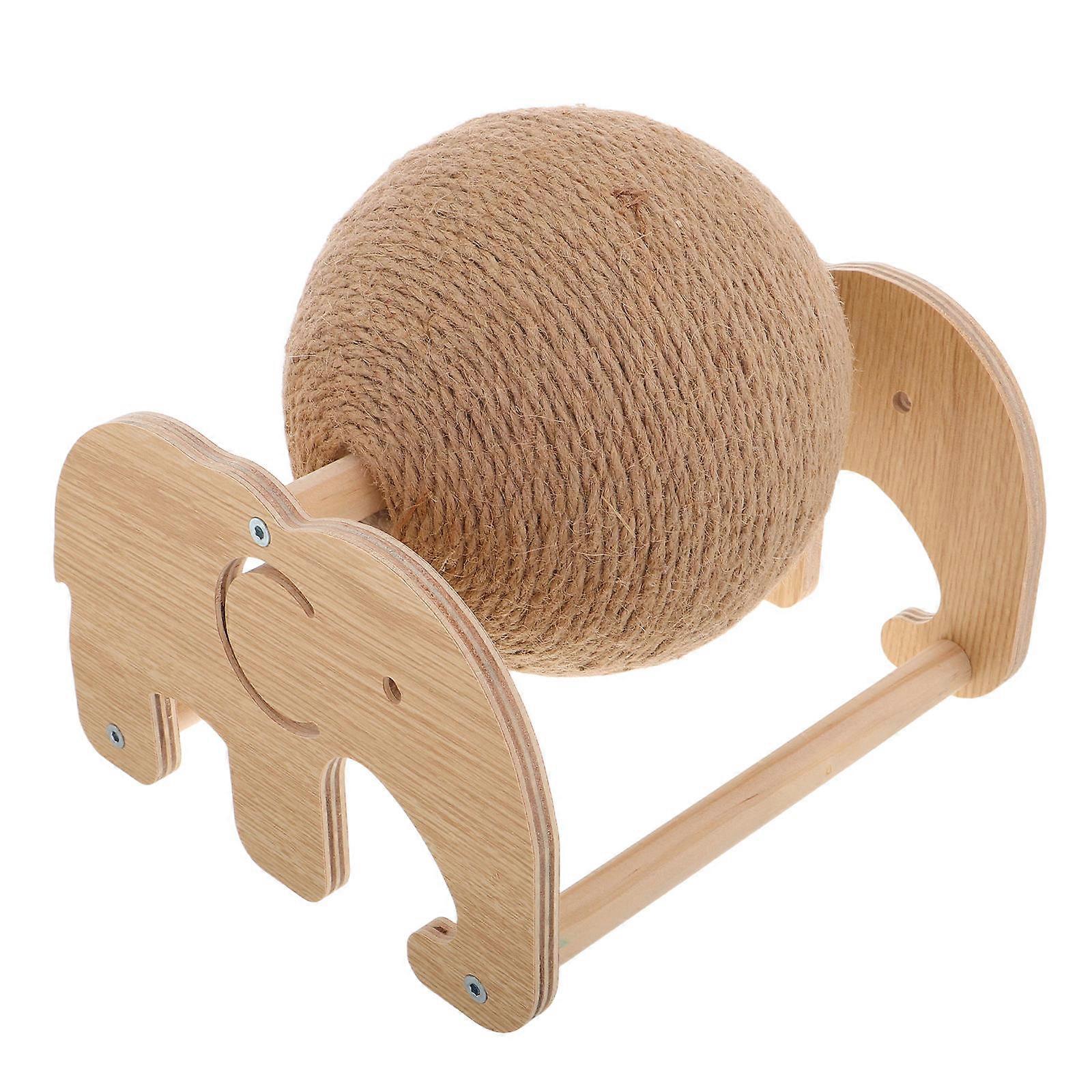 Interactive Cat Scratcher With Stand Sisal Ball For Exercise Indoor Use 1Set