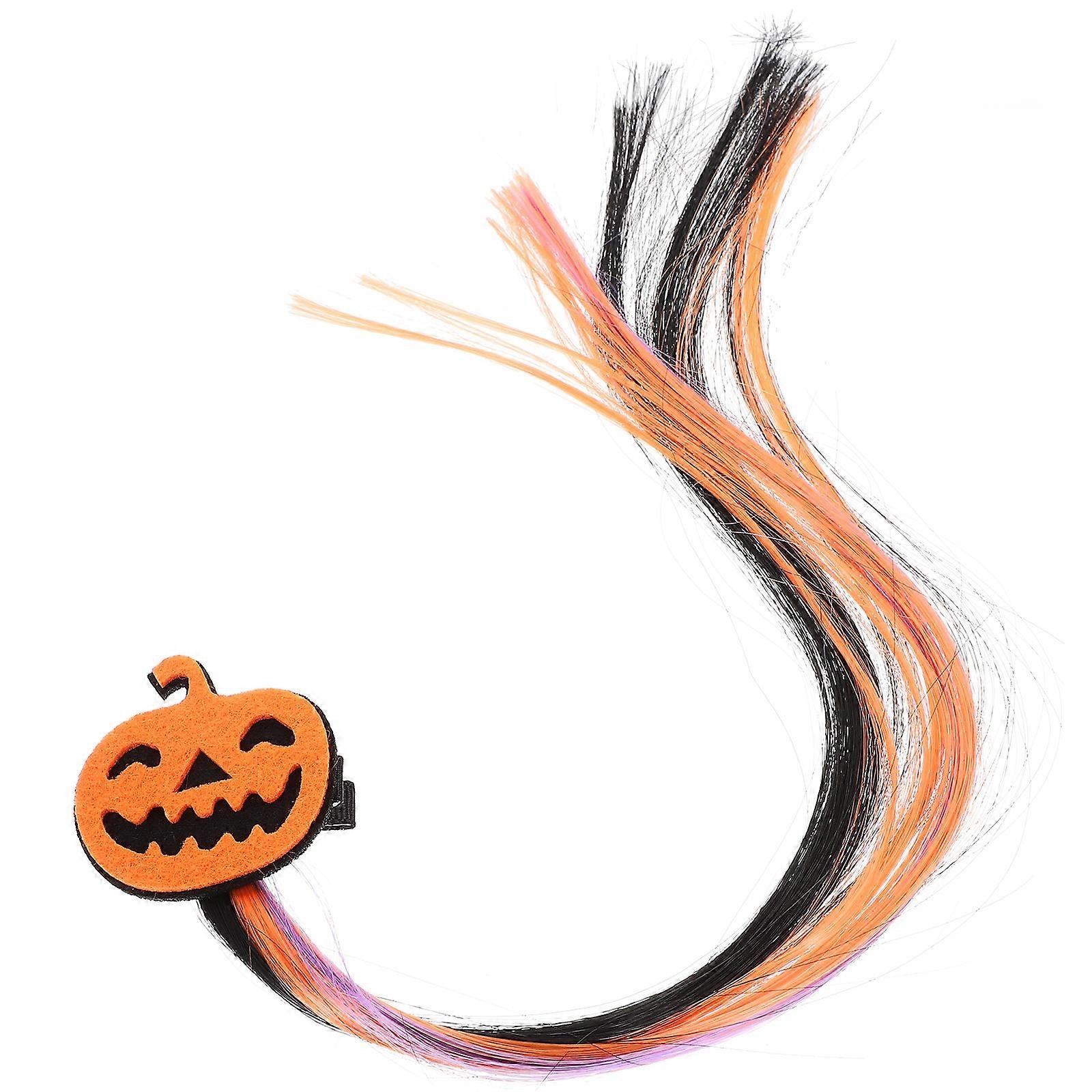 Halloween Headwear Hairpin Featuring Pumpkin Shape Suitable For Halloween And Birthday Party In Orange Alloy 1Set