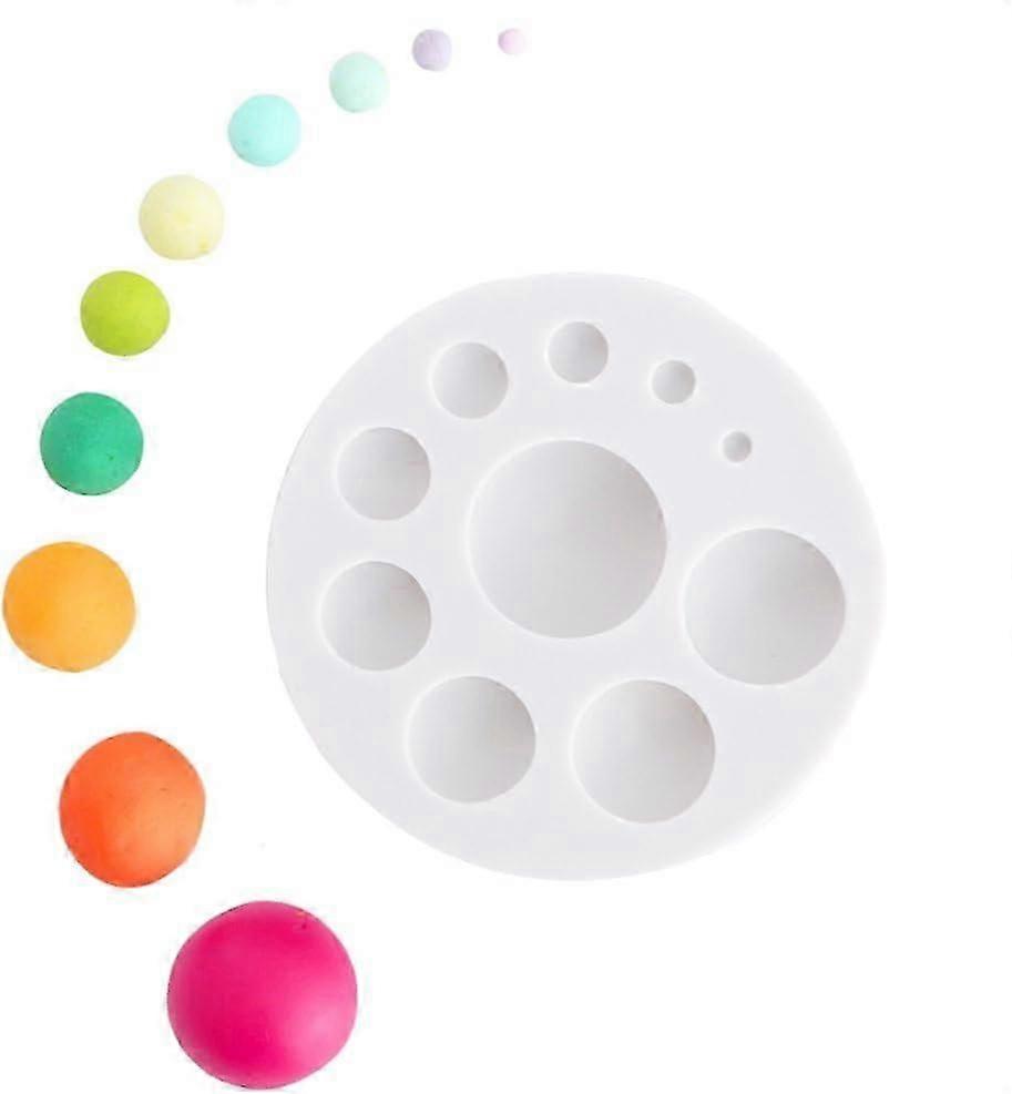 ドームカボションジェムストーンペストリーシリコーンモールド - ケーキの装飾、カップケーキトッパー、ポリマークレイ、樹脂、ジュエリー作り用