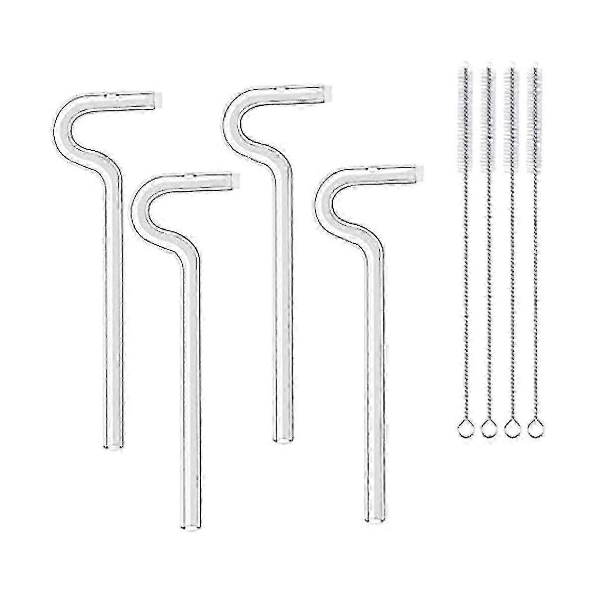 Anti Wrinkle Straw, Reusable Glass Drinking Straw Flute Style Design, Curved No Wrinkle Straws Prev
