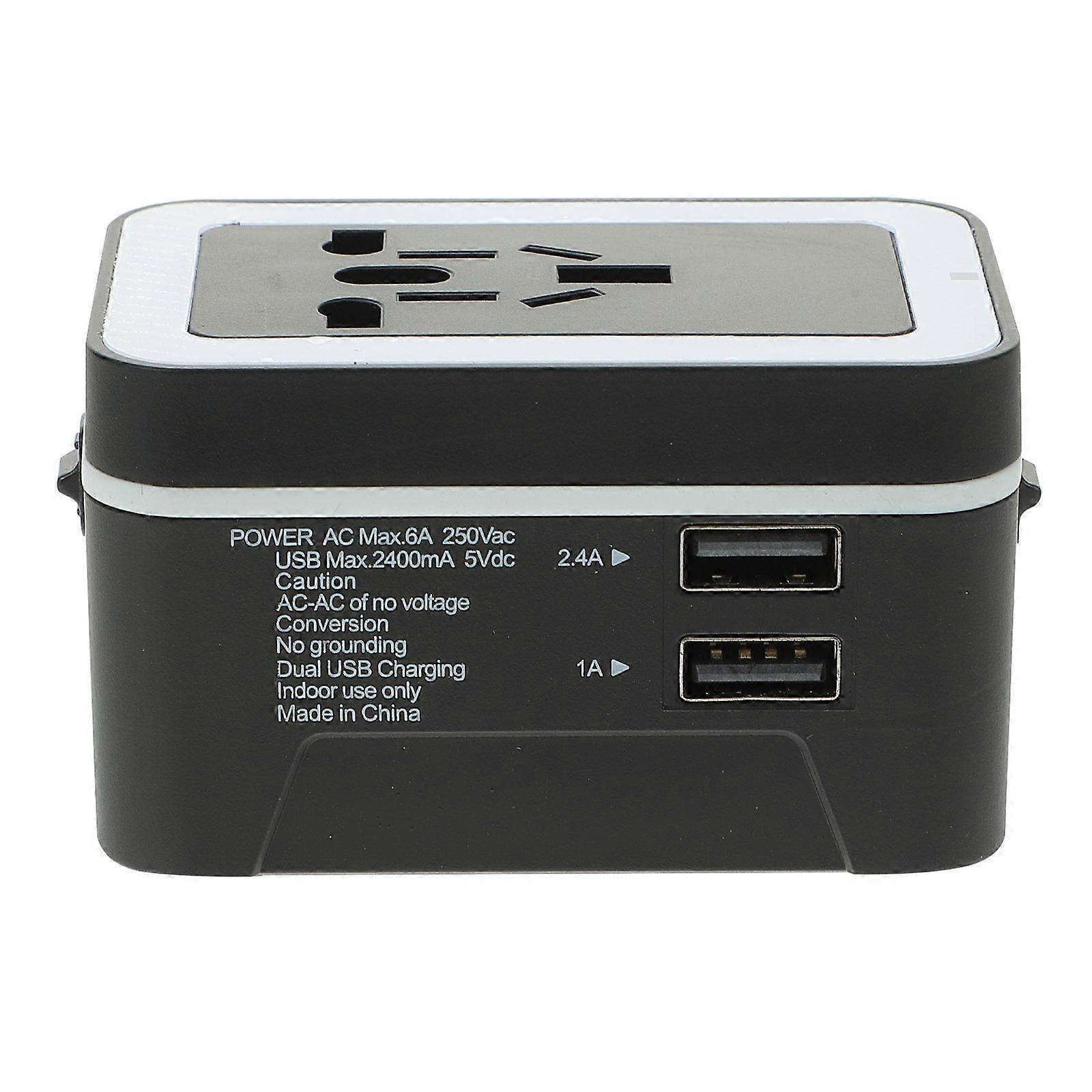Plug Converter Adapter For Electrical Appliances Suitable For Mobile Phones 7.5cm x 5cm x 4.5cm 1Pack