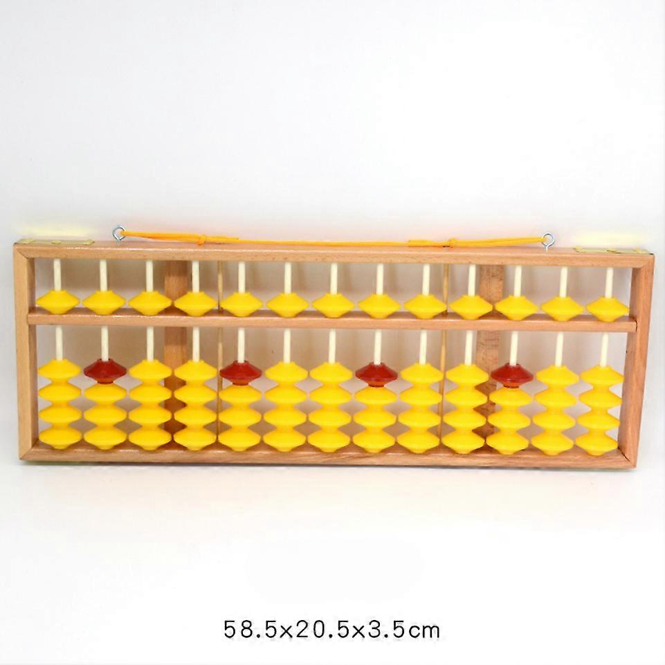 Chinese Abacus 13 Column Wood Hanger Big Size Non- Abacus Chinese Soroban Tool In Mathematics Kids