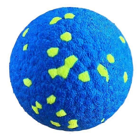 Dog Toy Ball Blue Rubber Ball For Dogs Small To Medium Size Durable Chew Resistant Fetch Toy
