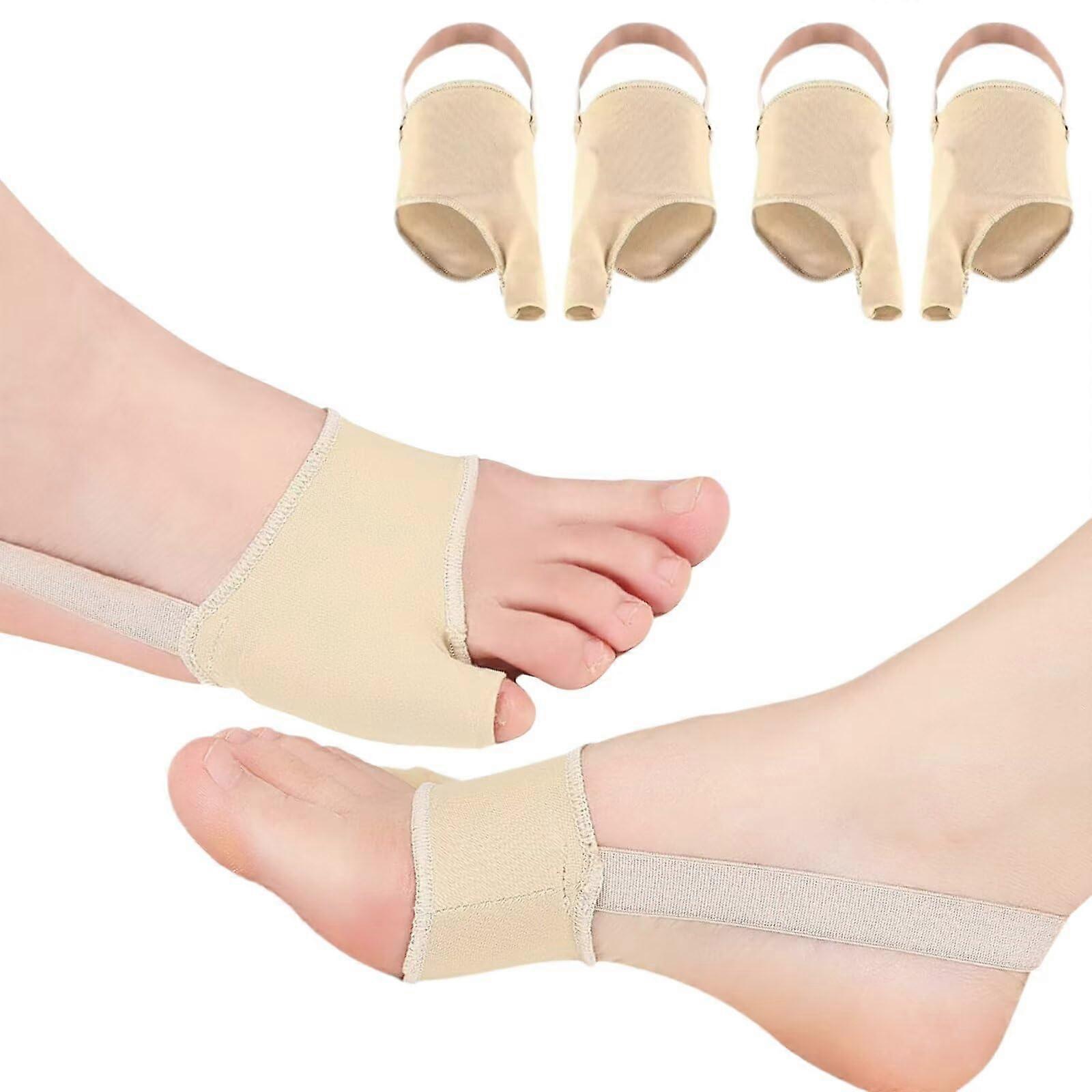 Bunion Relief Sleeve – 2 Pairs Tailor Bunion Corrector Toe Splint Separator with Non-Slip Straps for Small Toe Pain Relief
