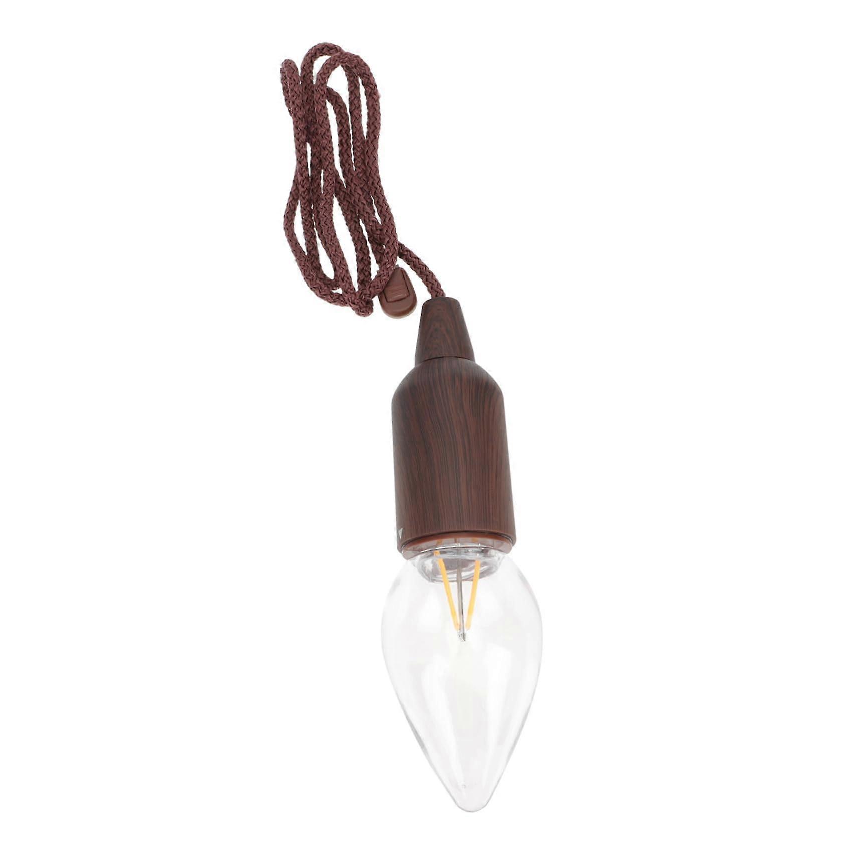 Camping Lighting LED Tube Battery Garden Lights Solar Lantern Headlamp for Outdoor Tent Garden Use in Brown Glass