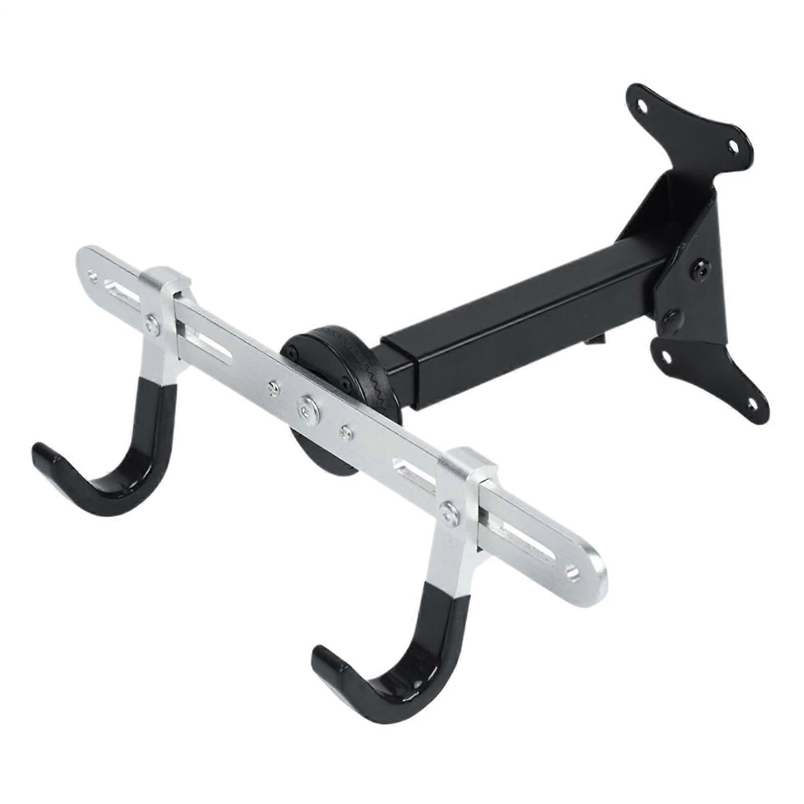 Wall hooks for bicycles horizontal bike rack sturdy organizer with adjustable hooks