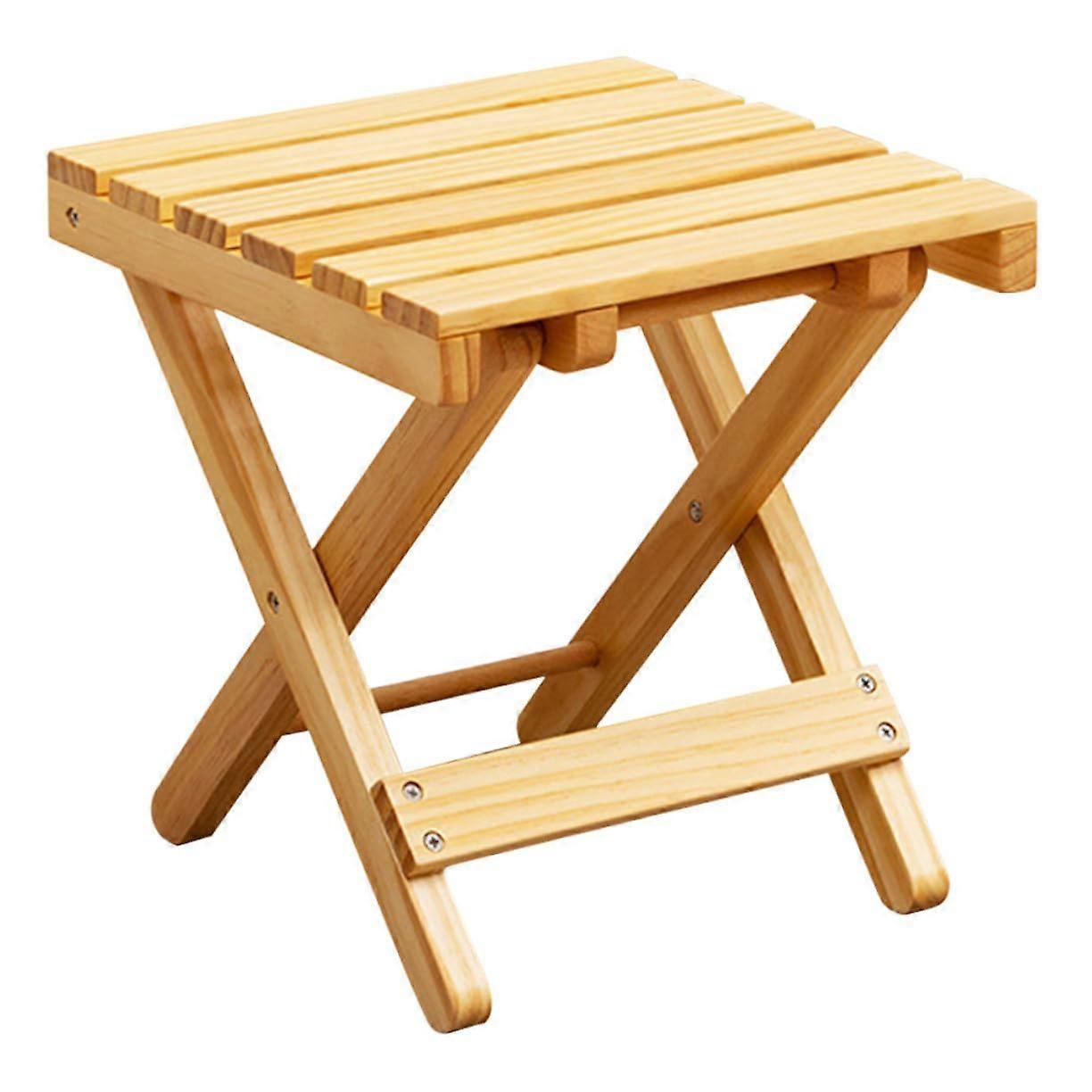 Compact Wooden Folding Side Table Outdoor Plant Stand with ScratchResistant Edges for Picnics Camping and Indoor Gatherings