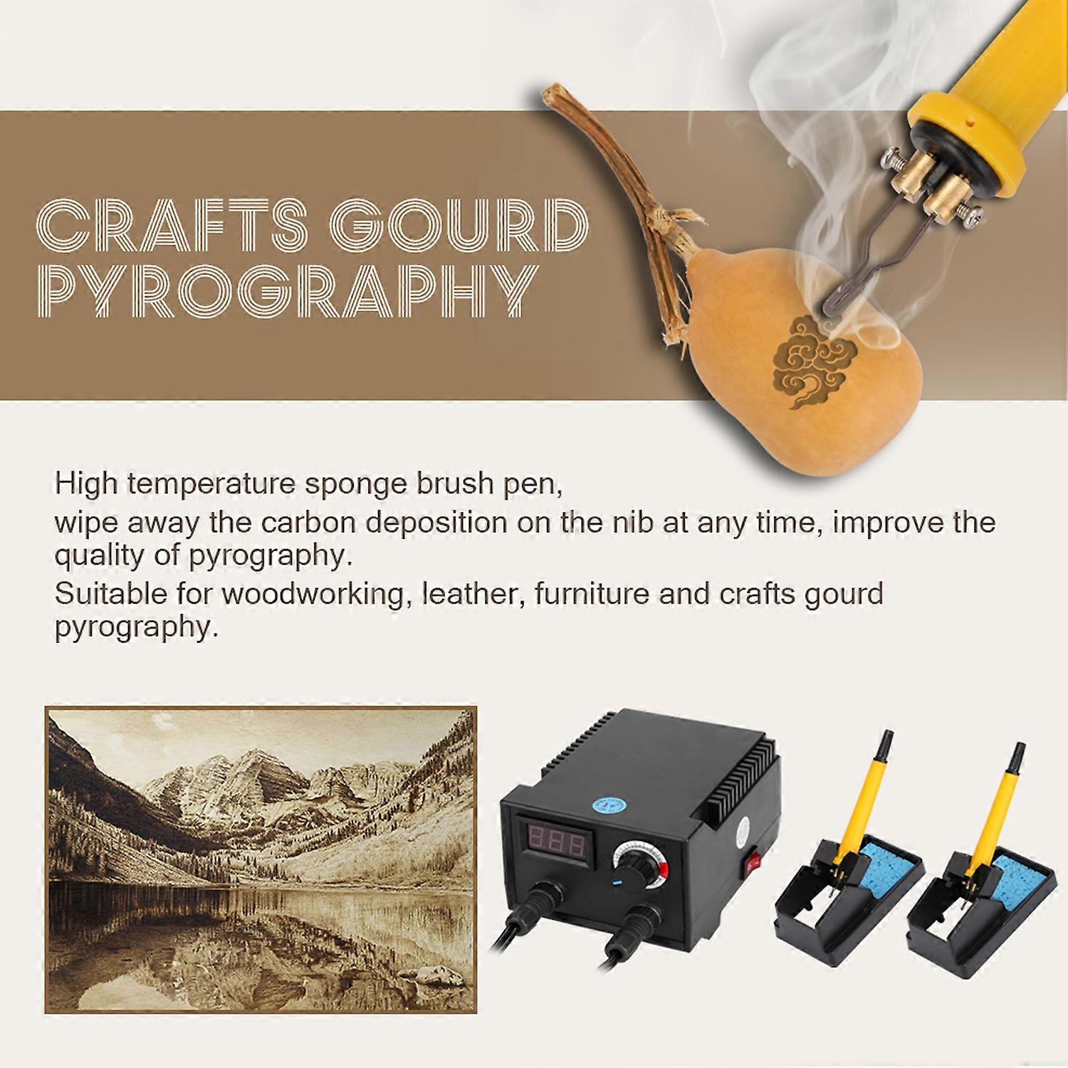 100W LHTS40-S2 Digital Pyrography Machine with 30 Pen Heads